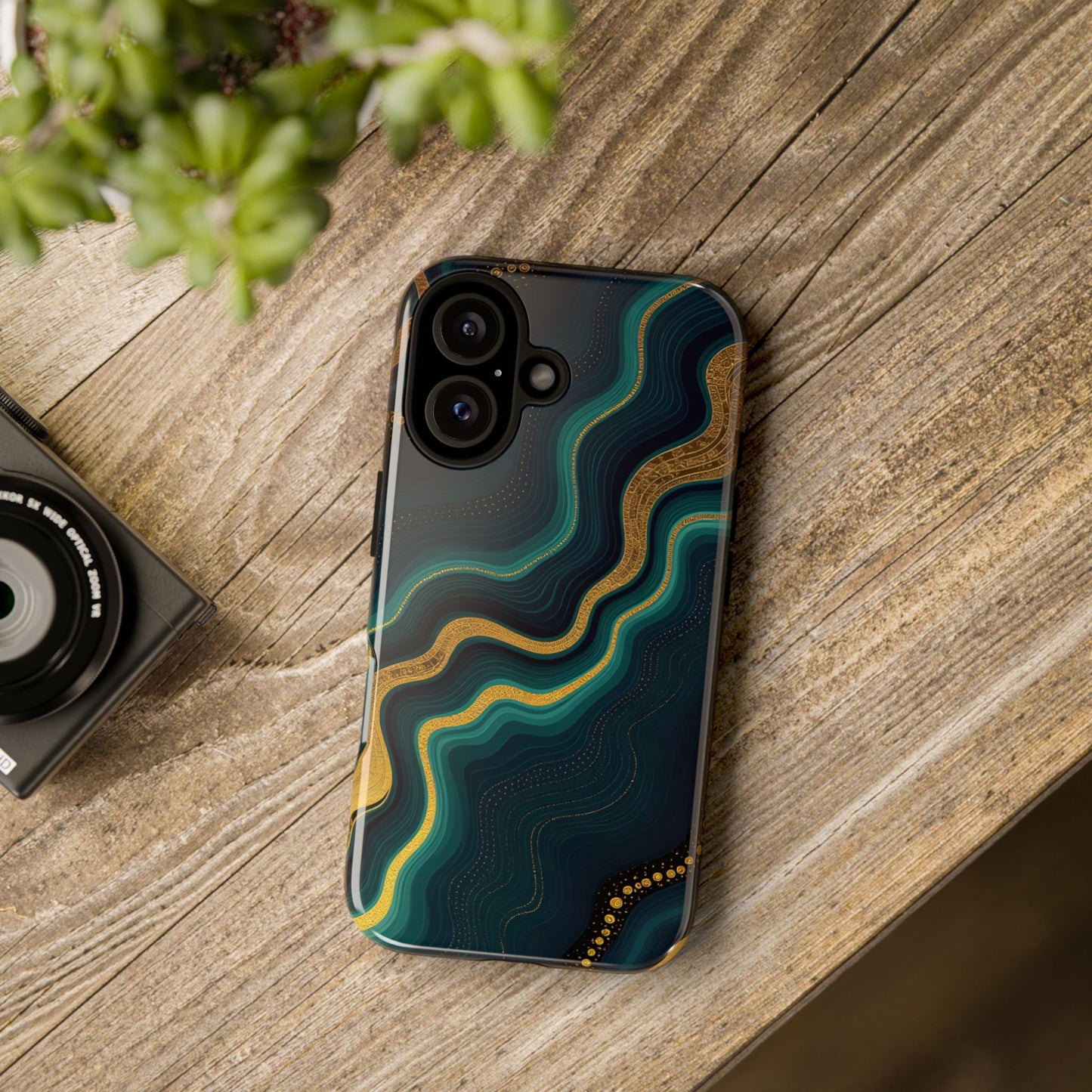 Elegant Phone Case, Geode Phone Protector, Stylish Protective Cover, Unique Gift for Him, Trendy Tech Accessory