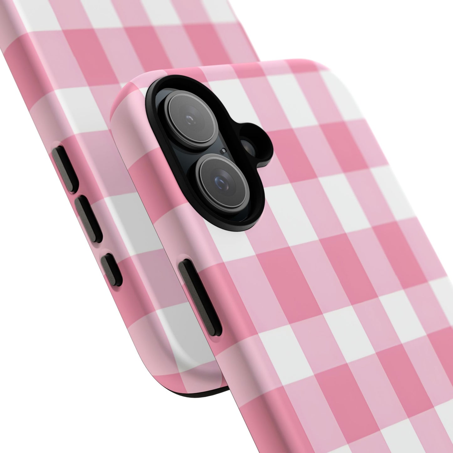 Pink Gingham Cute Phone Case Cover, for Fashion Lovers, Gift for Her, Stylish Tech Accessory, Perfect for Birthdays & Holidays