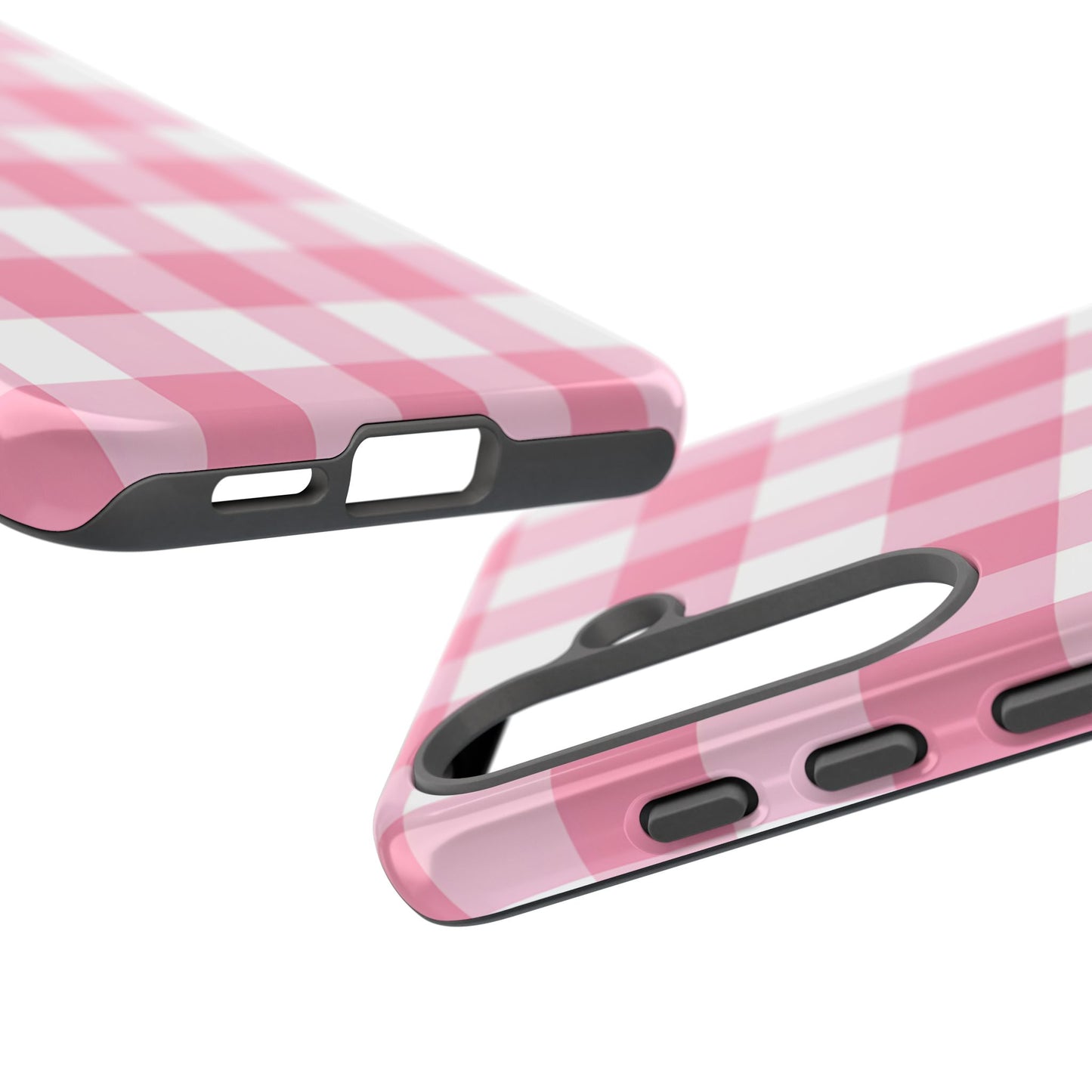 Pink Gingham Cute Phone Case Cover, for Fashion Lovers, Gift for Her, Stylish Tech Accessory, Perfect for Birthdays & Holidays