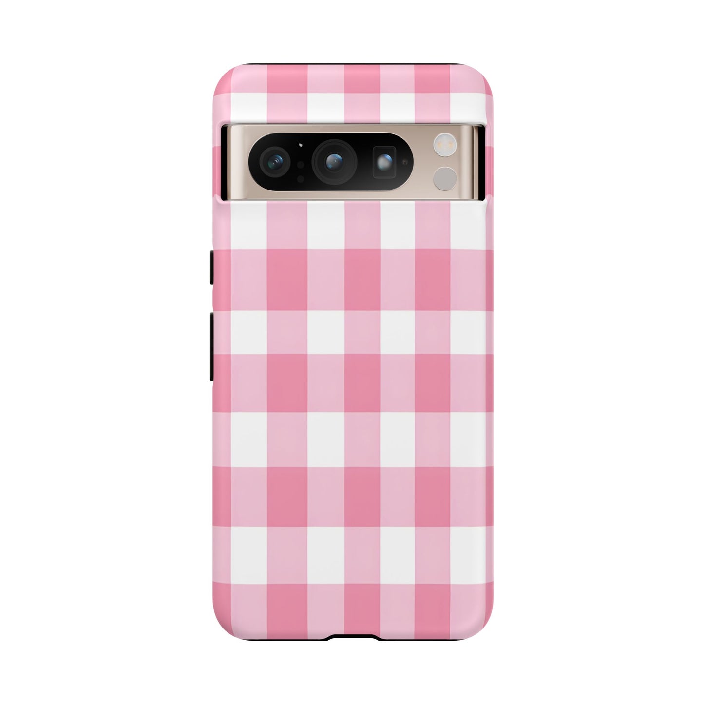 Pink Gingham Cute Phone Case Cover, for Fashion Lovers, Gift for Her, Stylish Tech Accessory, Perfect for Birthdays & Holidays
