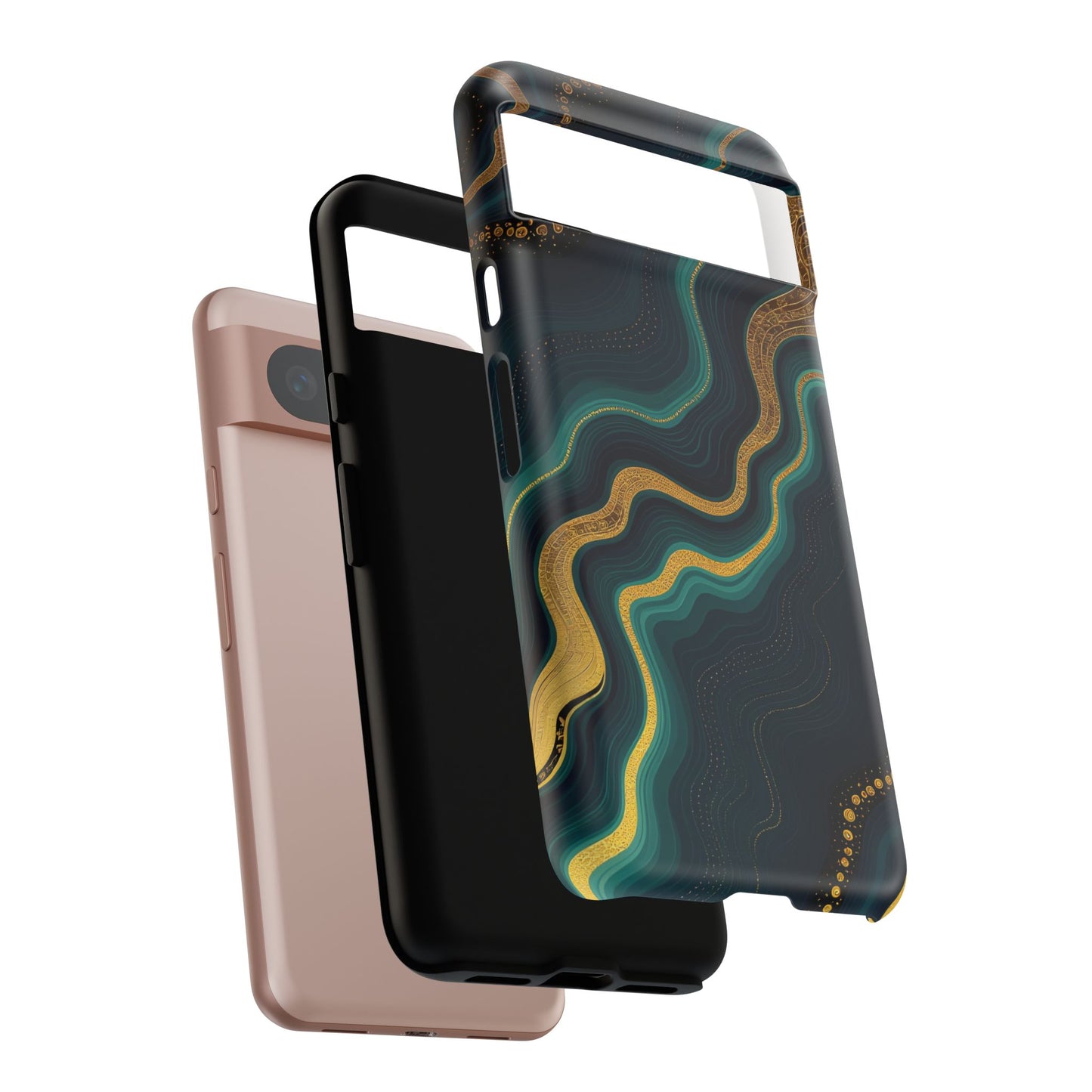 Elegant Phone Case, Geode Phone Protector, Stylish Protective Cover, Unique Gift for Him, Trendy Tech Accessory