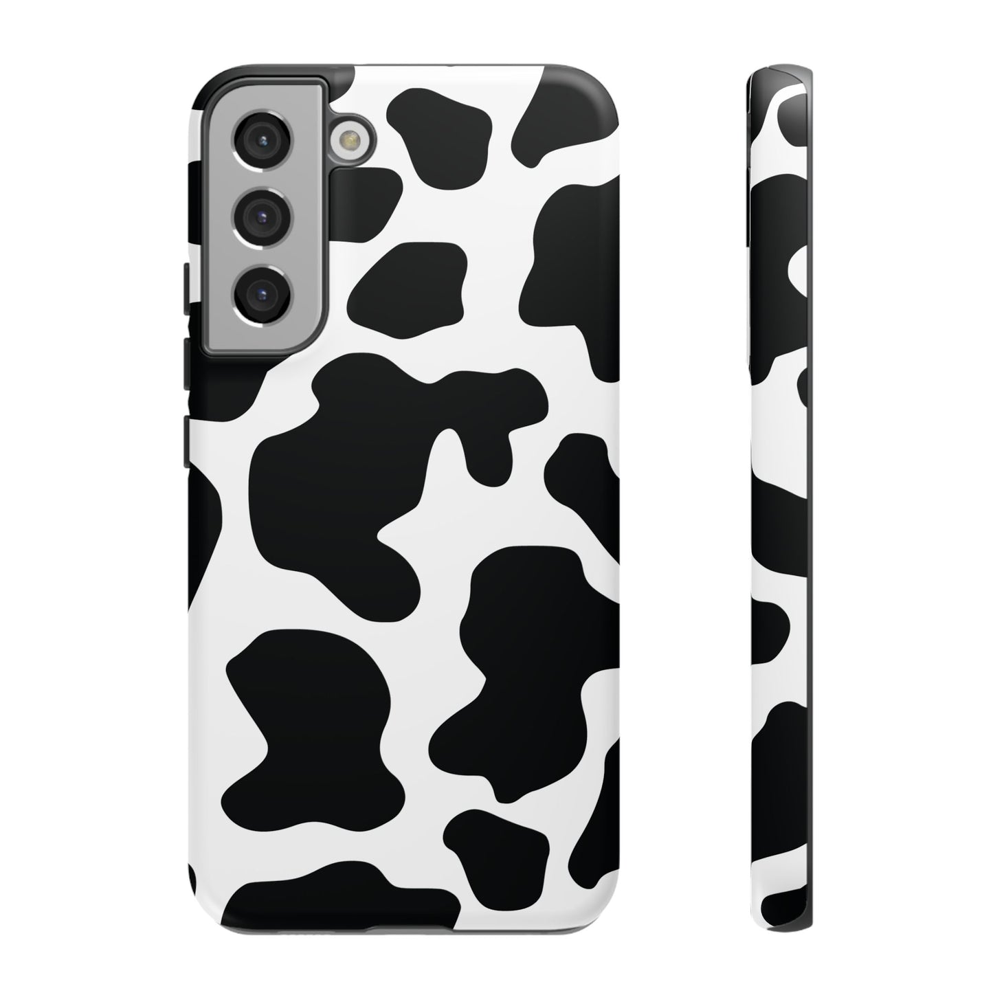 Black Cow Print Phone Case Cover for iPhone, Samsung, Google Phones