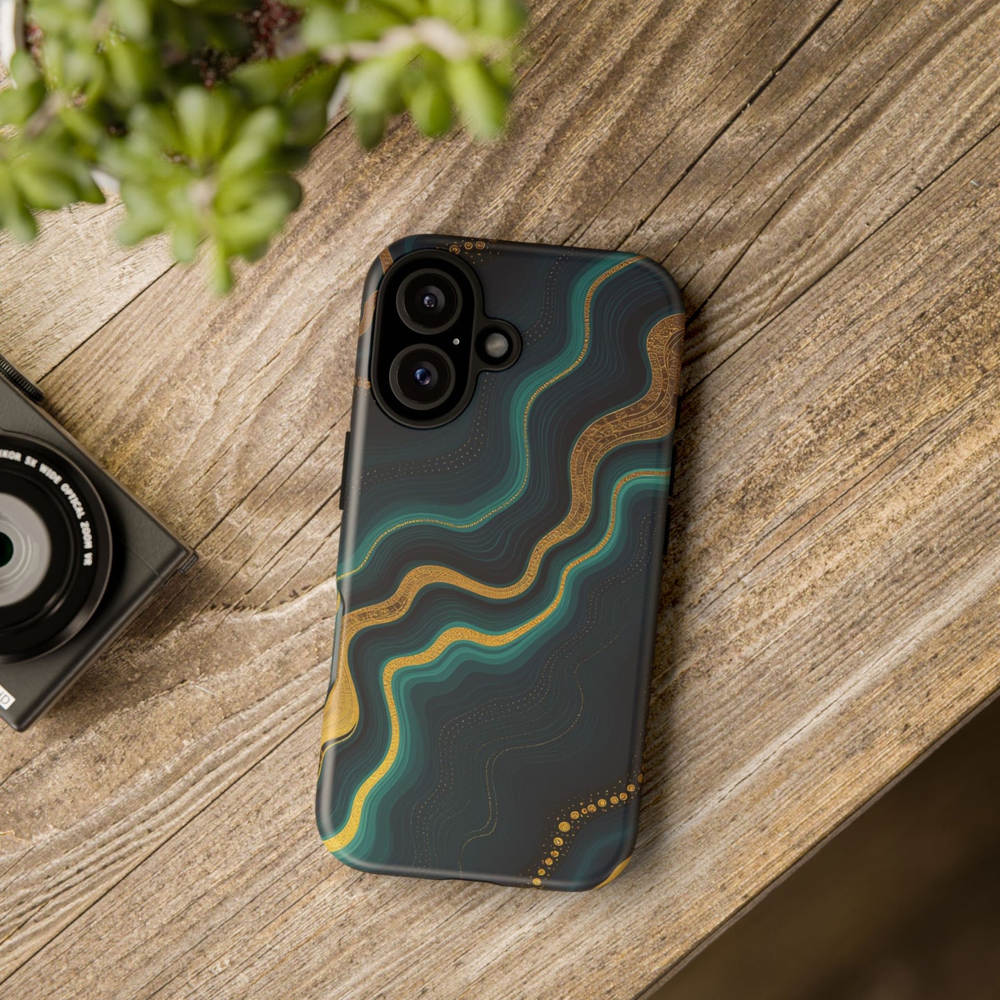 Elegant Phone Case, Geode Phone Protector, Stylish Protective Cover, Unique Gift for Him, Trendy Tech Accessory