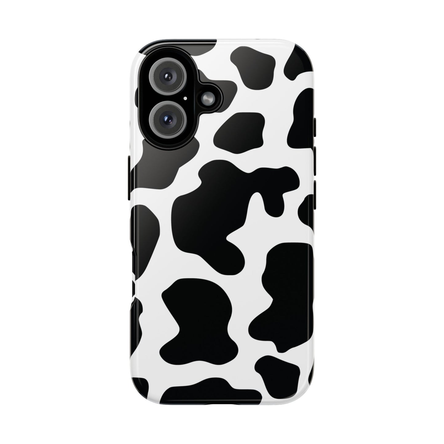 Black Cow Print Phone Case Cover for iPhone, Samsung, Google Phones