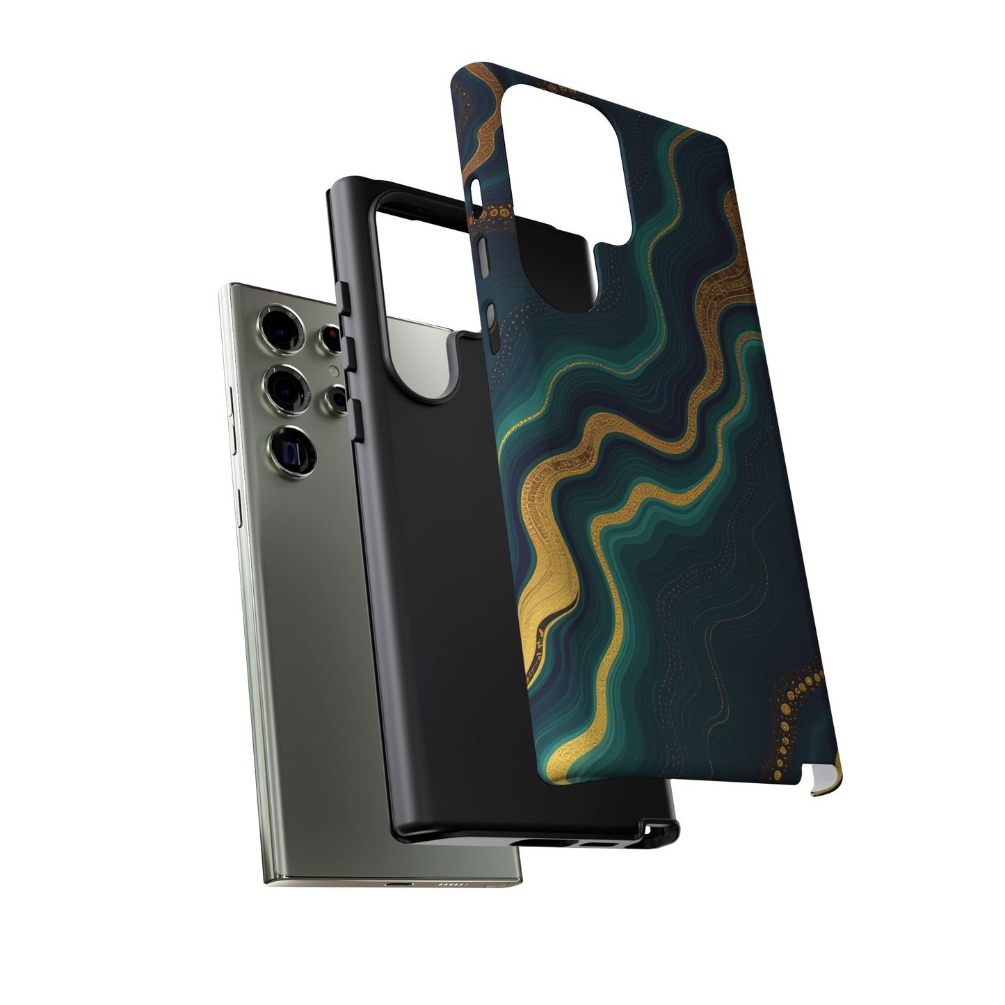 Elegant Phone Case, Geode Phone Protector, Stylish Protective Cover, Unique Gift for Him, Trendy Tech Accessory
