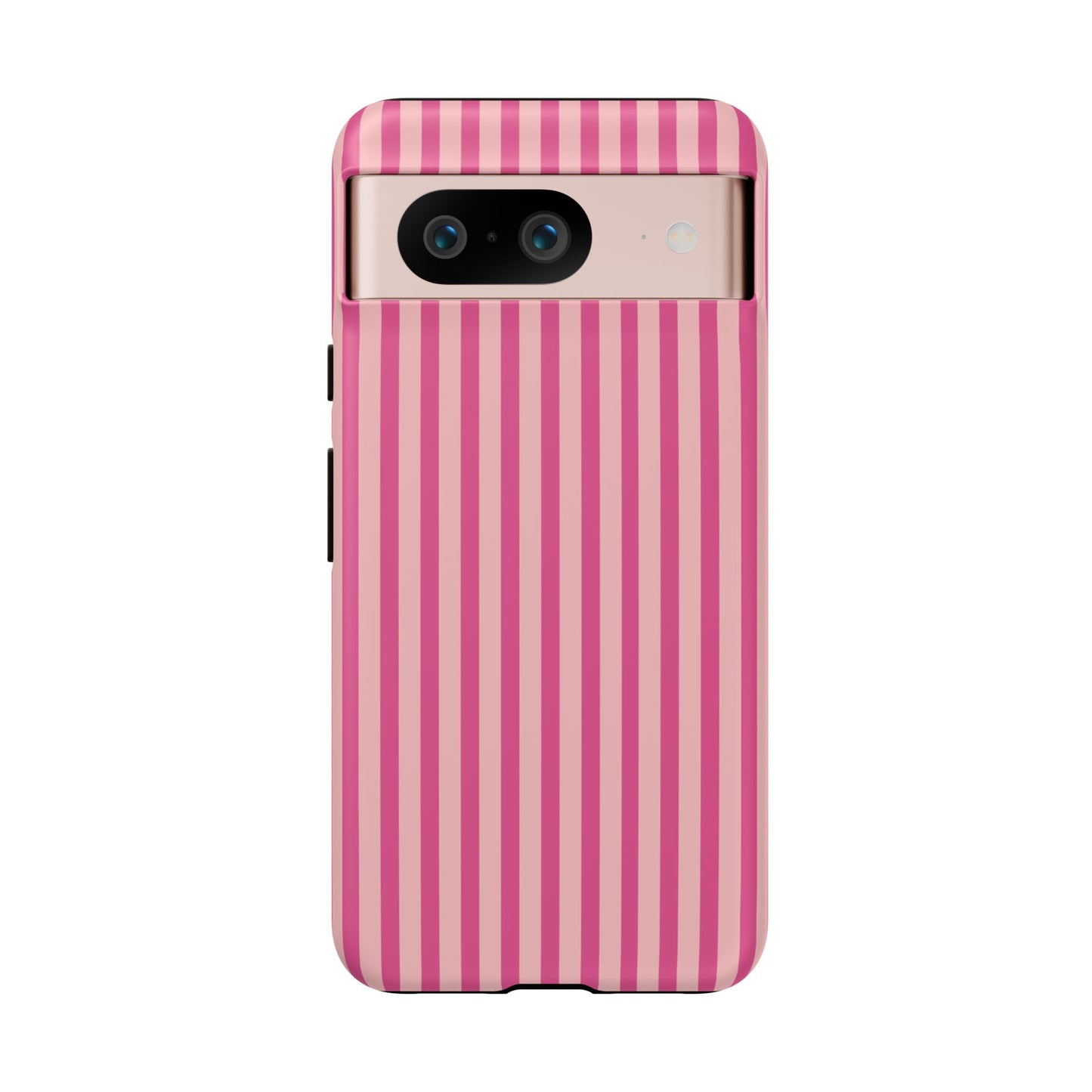 Pink Stripe Everyday Phone Case Cover, Protective Smartphone Cover, Trendy Accessories