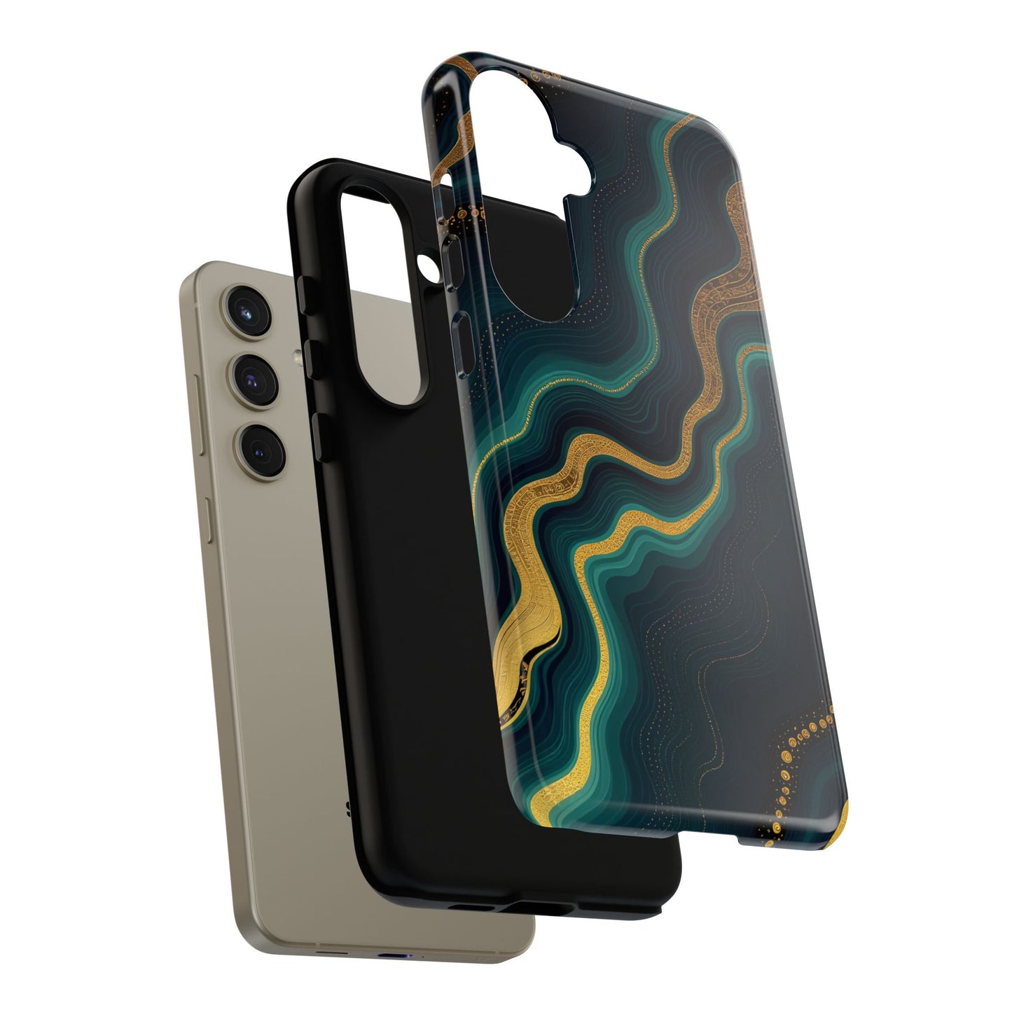 Elegant Phone Case, Geode Phone Protector, Stylish Protective Cover, Unique Gift for Him, Trendy Tech Accessory