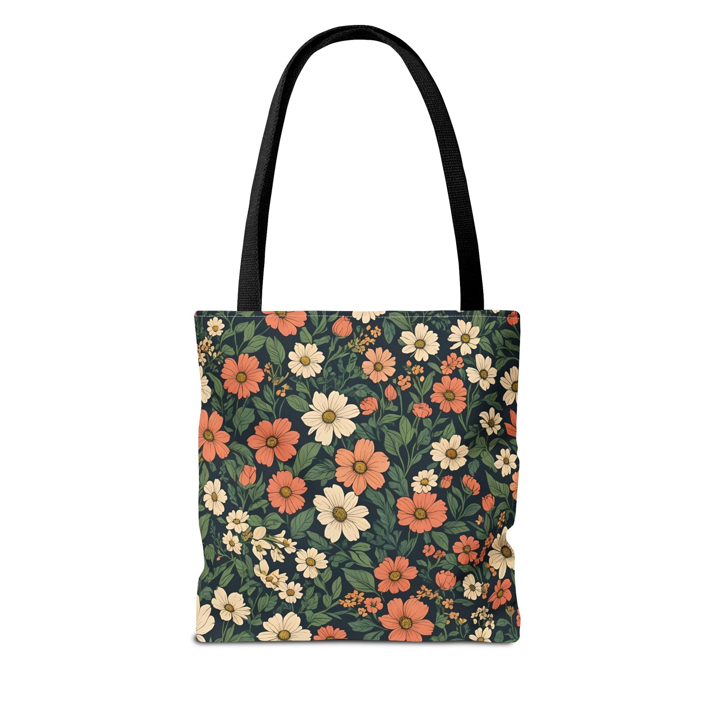 Tote Bag Floral Design Shopping Carry Travel Bag