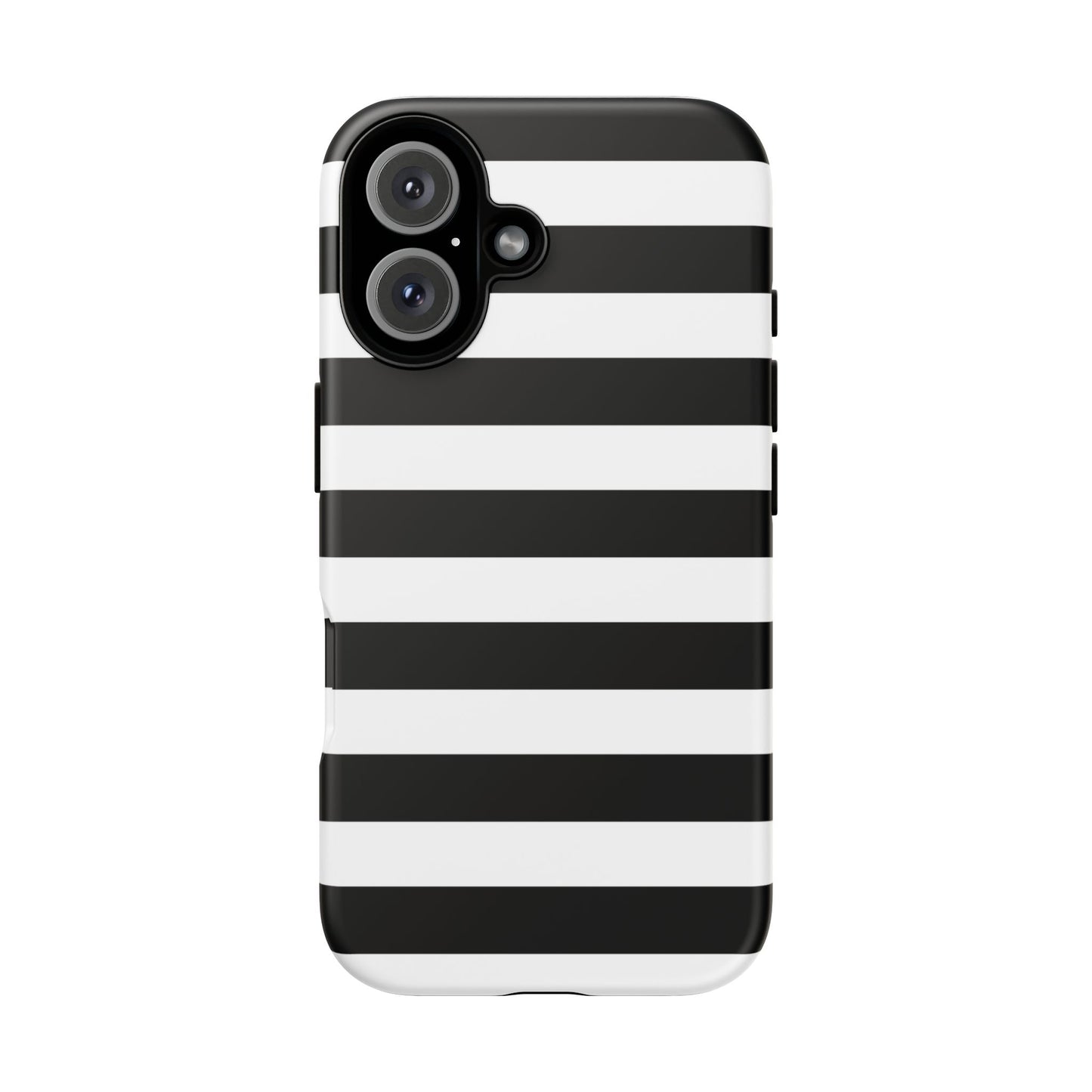 Black White Stripe Phone Case for iPhone, Samsung S, Google Pixel Phones