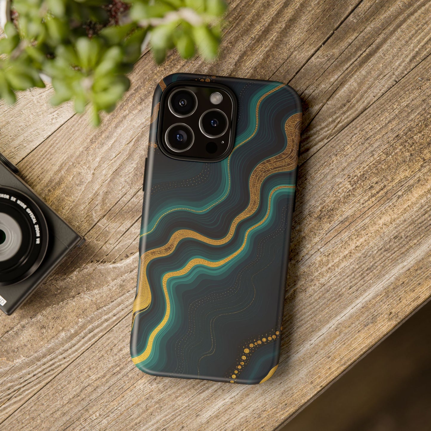 Elegant Phone Case, Geode Phone Protector, Stylish Protective Cover, Unique Gift for Him, Trendy Tech Accessory