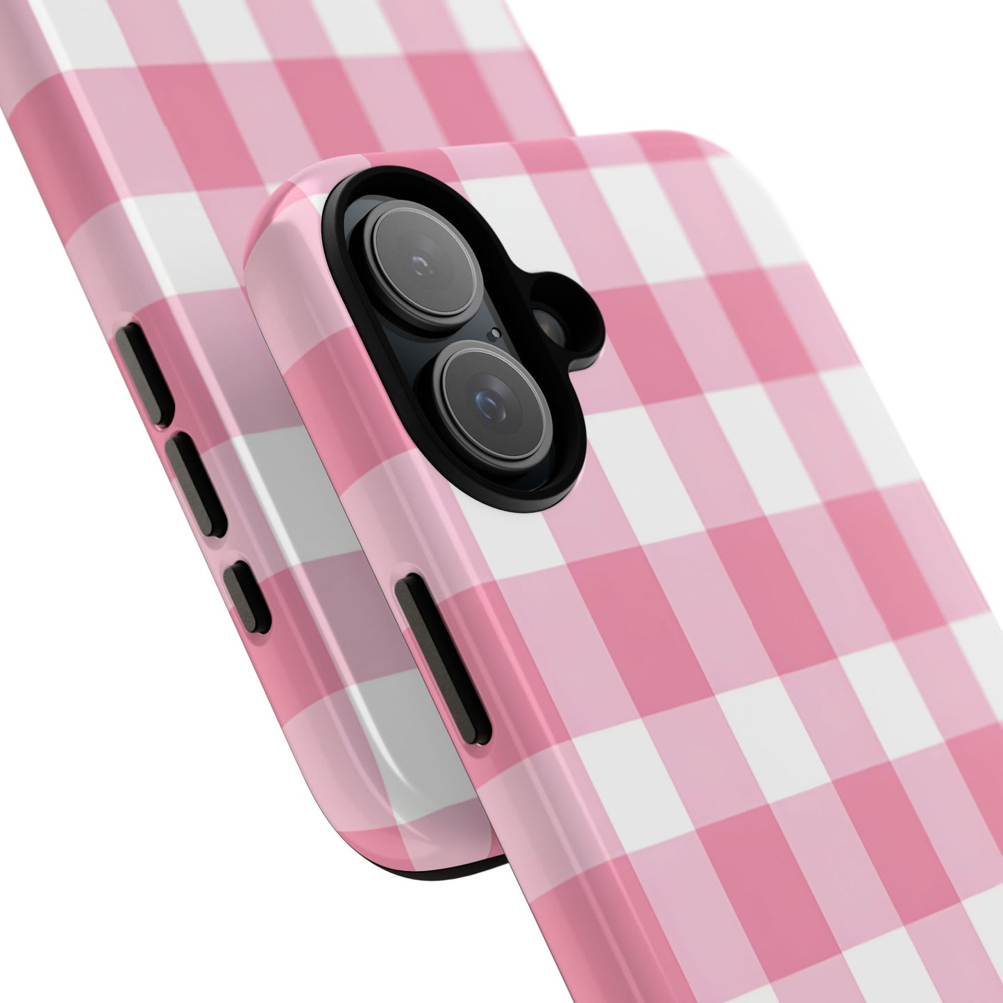 Pink Gingham Cute Phone Case Cover, for Fashion Lovers, Gift for Her, Stylish Tech Accessory, Perfect for Birthdays & Holidays