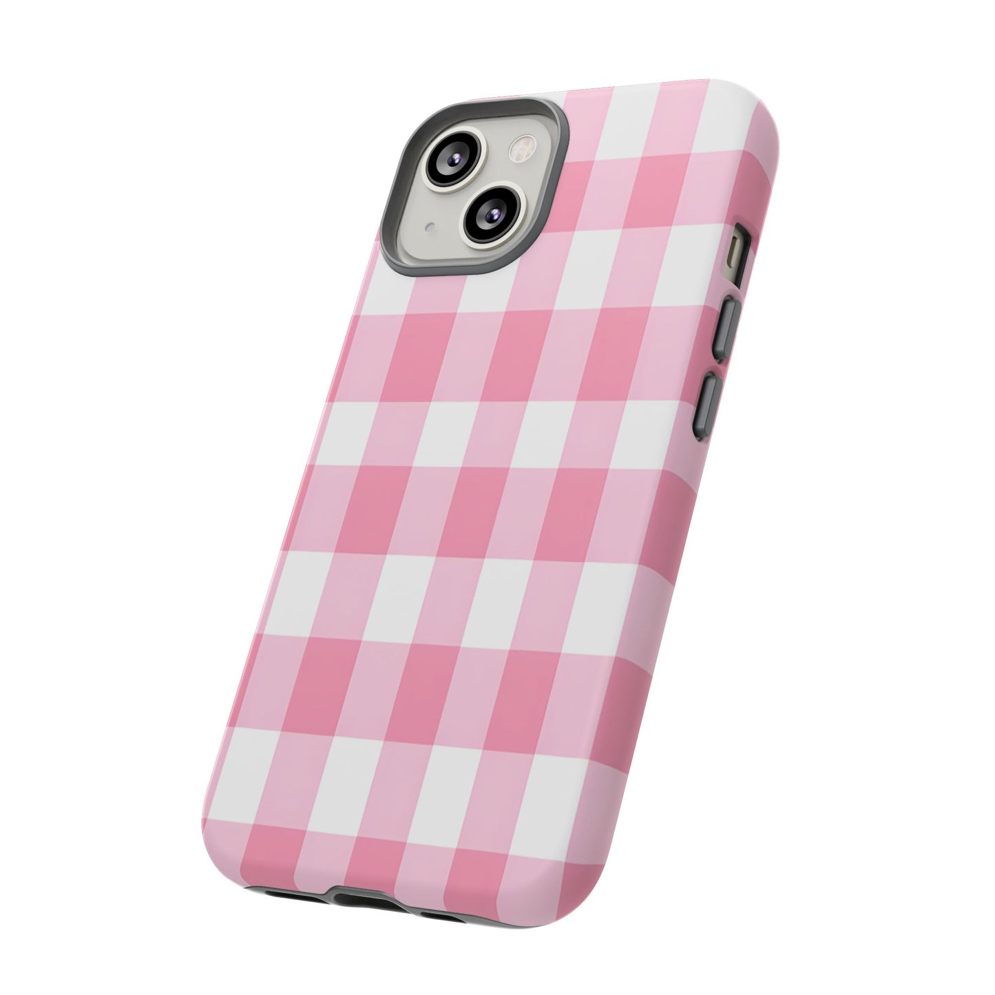 Pink Gingham Cute Phone Case Cover, for Fashion Lovers, Gift for Her, Stylish Tech Accessory, Perfect for Birthdays & Holidays