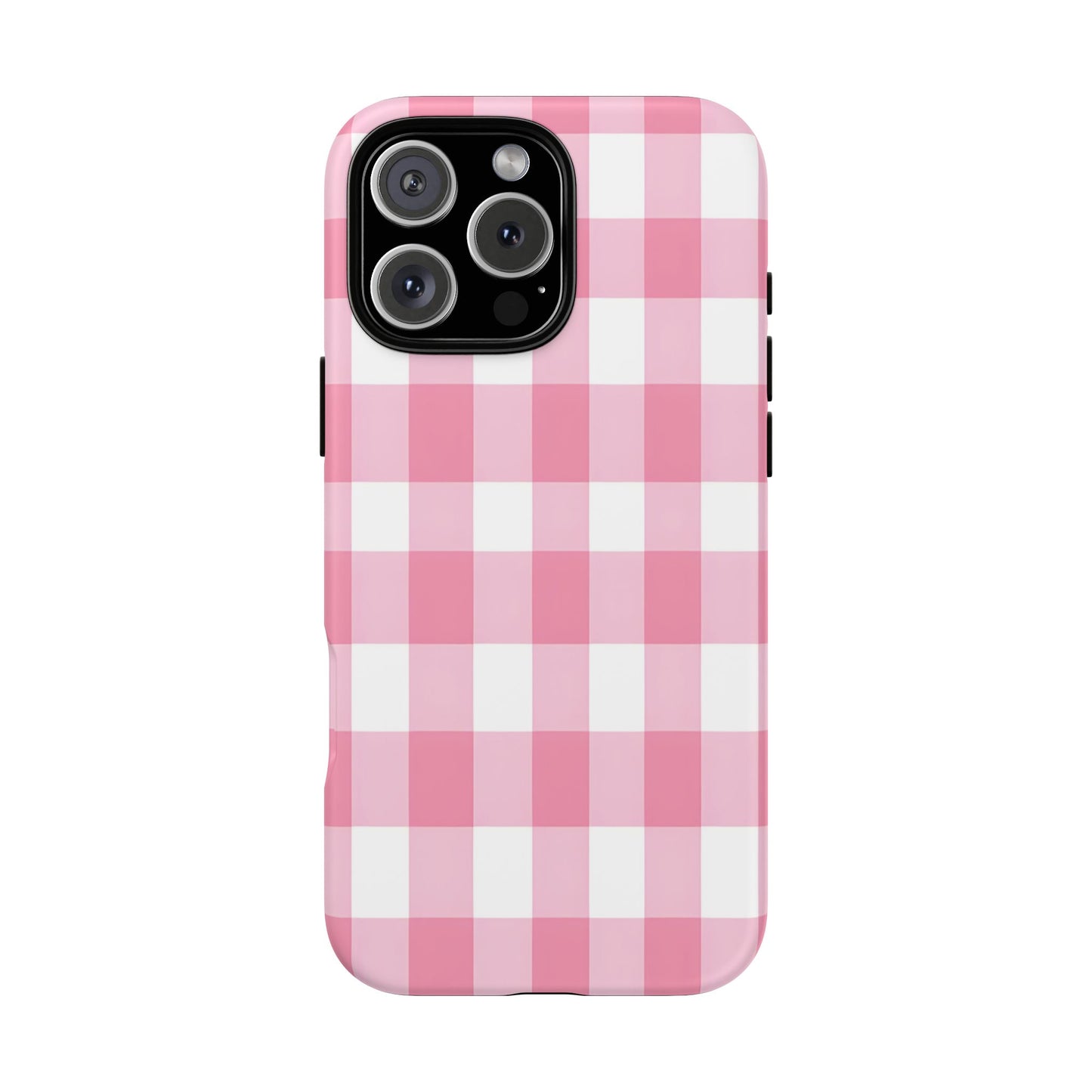 Pink Gingham Cute Phone Case Cover, for Fashion Lovers, Gift for Her, Stylish Tech Accessory, Perfect for Birthdays & Holidays