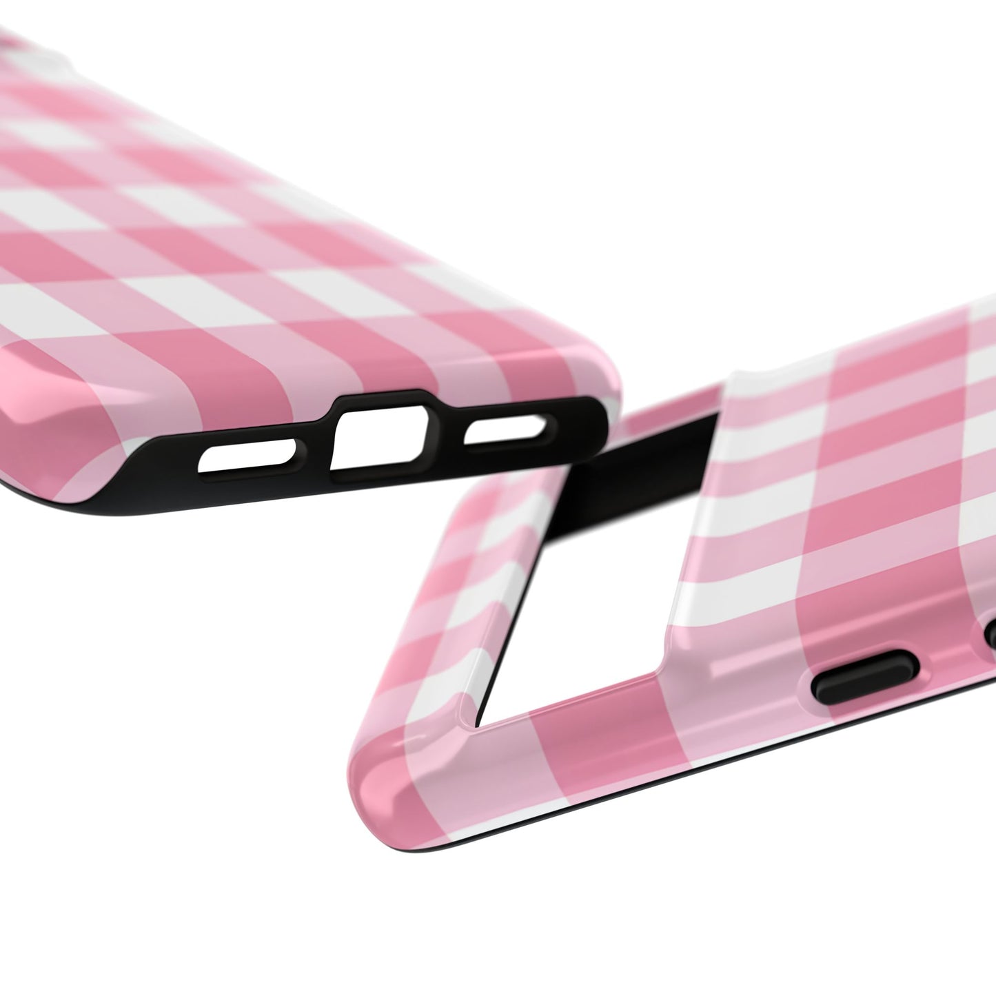 Pink Gingham Cute Phone Case Cover, for Fashion Lovers, Gift for Her, Stylish Tech Accessory, Perfect for Birthdays & Holidays