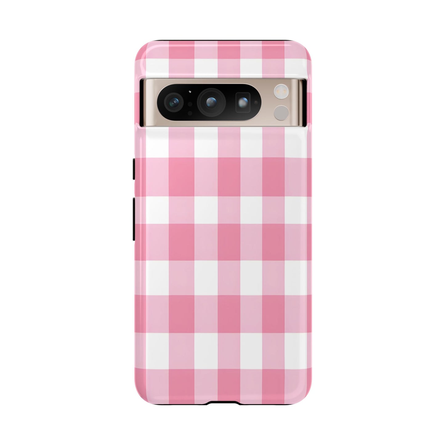 Pink Gingham Cute Phone Case Cover, for Fashion Lovers, Gift for Her, Stylish Tech Accessory, Perfect for Birthdays & Holidays