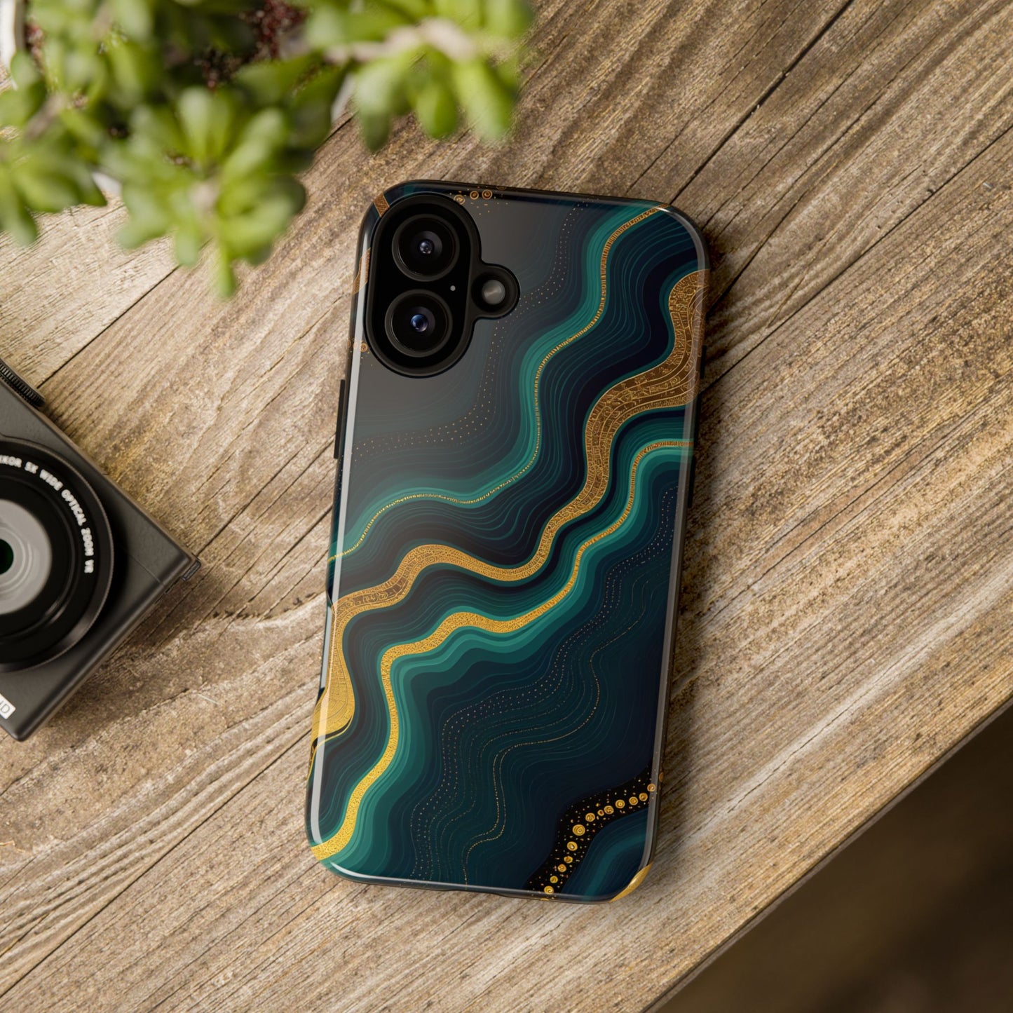 Elegant Phone Case, Geode Phone Protector, Stylish Protective Cover, Unique Gift for Him, Trendy Tech Accessory