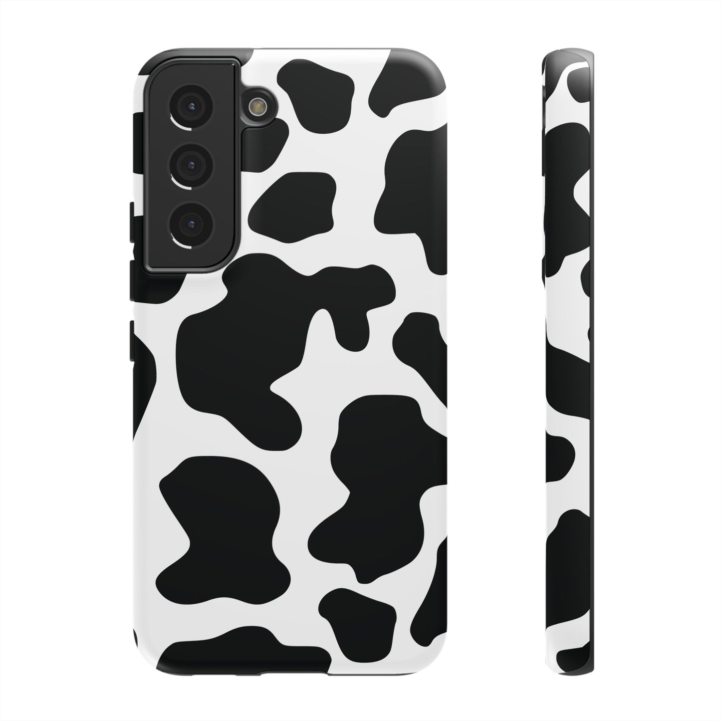 Black Cow Print Phone Case Cover for iPhone, Samsung, Google Phones