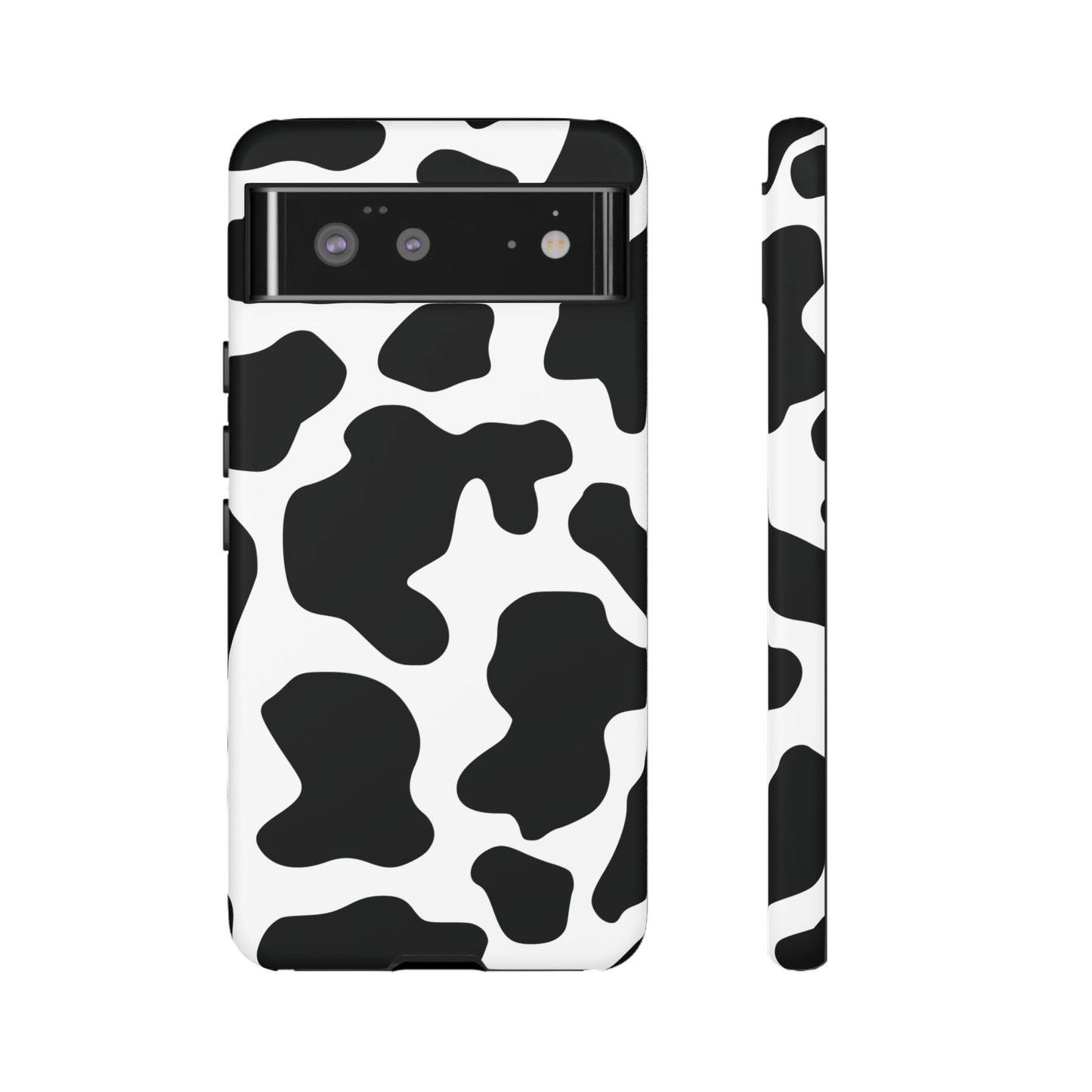 Black Cow Print Phone Case Cover for iPhone, Samsung, Google Phones