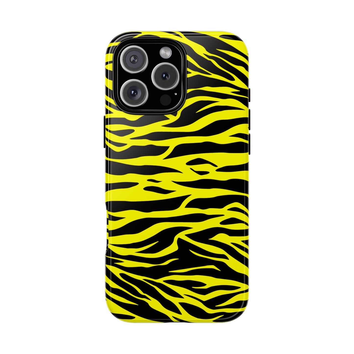 Yellow Wild Tiger Print Pattern Phone Case Cover