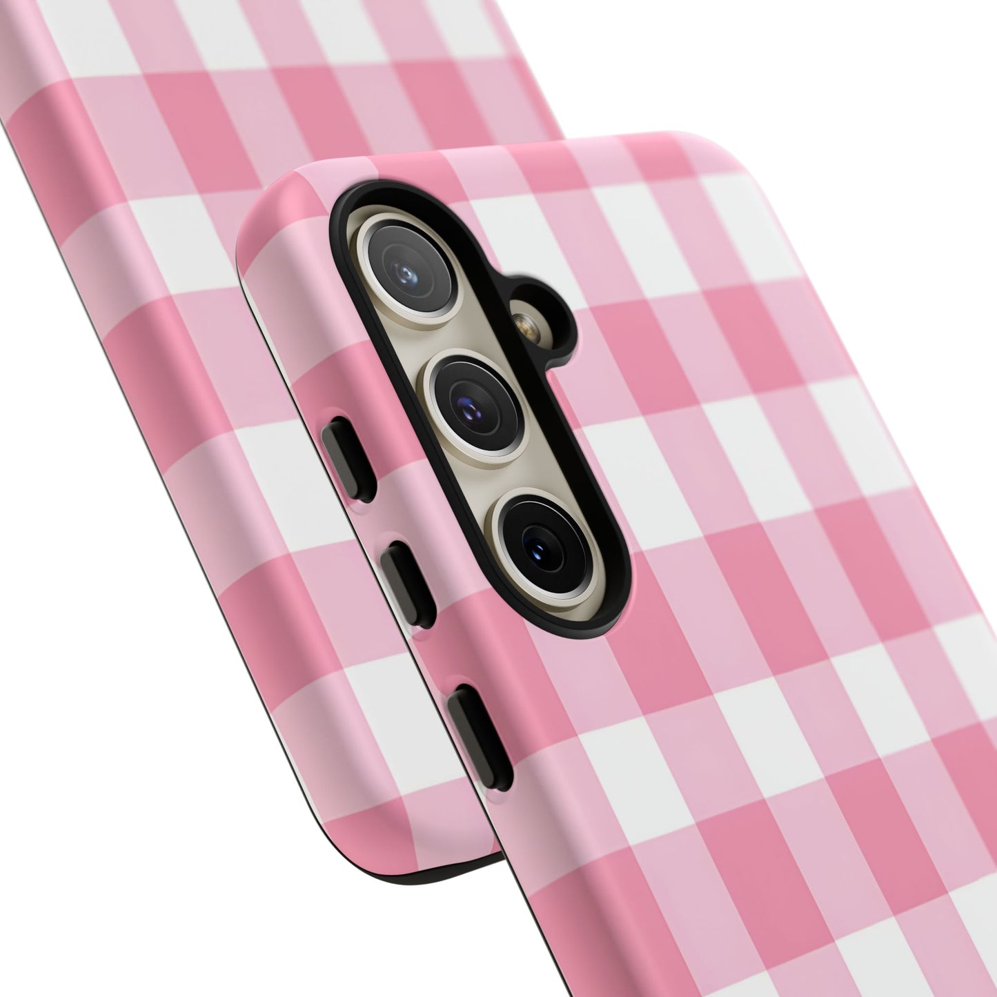 Pink Gingham Cute Phone Case Cover, for Fashion Lovers, Gift for Her, Stylish Tech Accessory, Perfect for Birthdays & Holidays