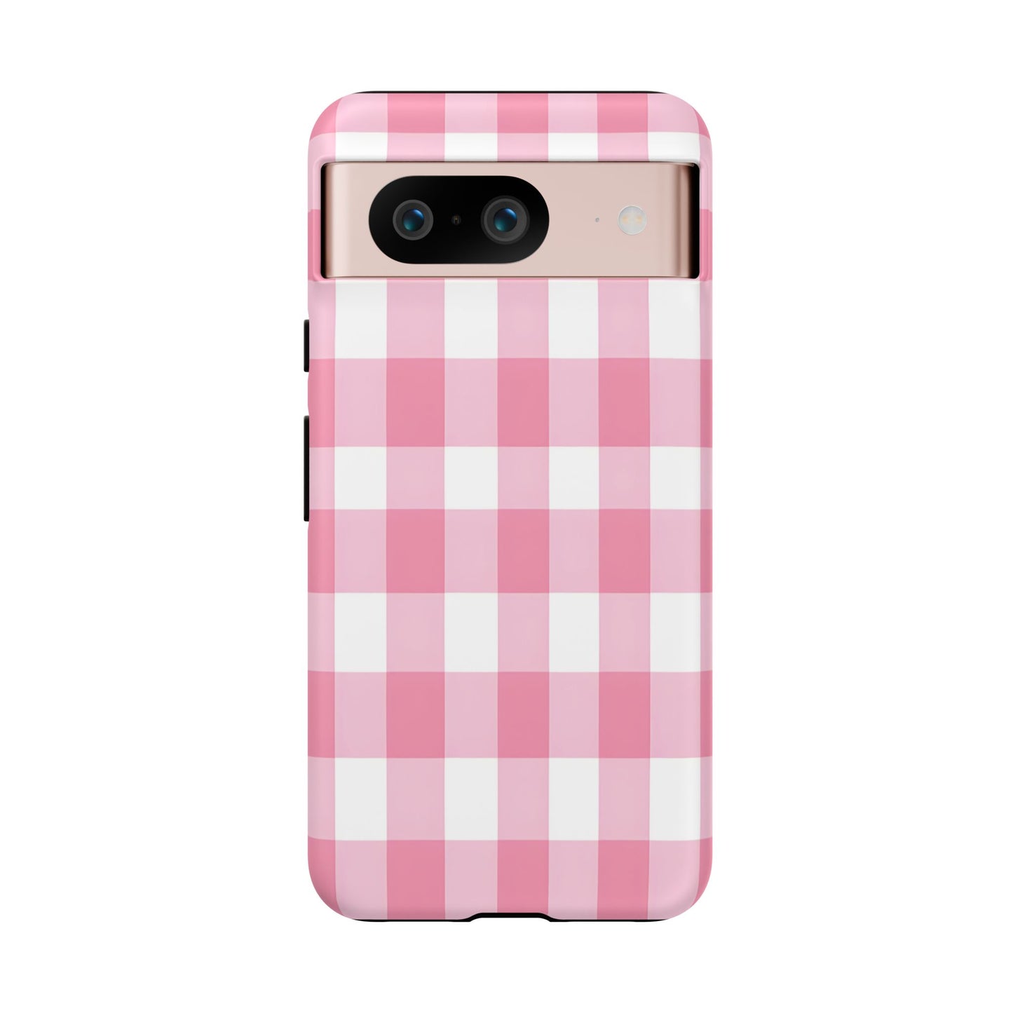 Pink Gingham Cute Phone Case Cover, for Fashion Lovers, Gift for Her, Stylish Tech Accessory, Perfect for Birthdays & Holidays