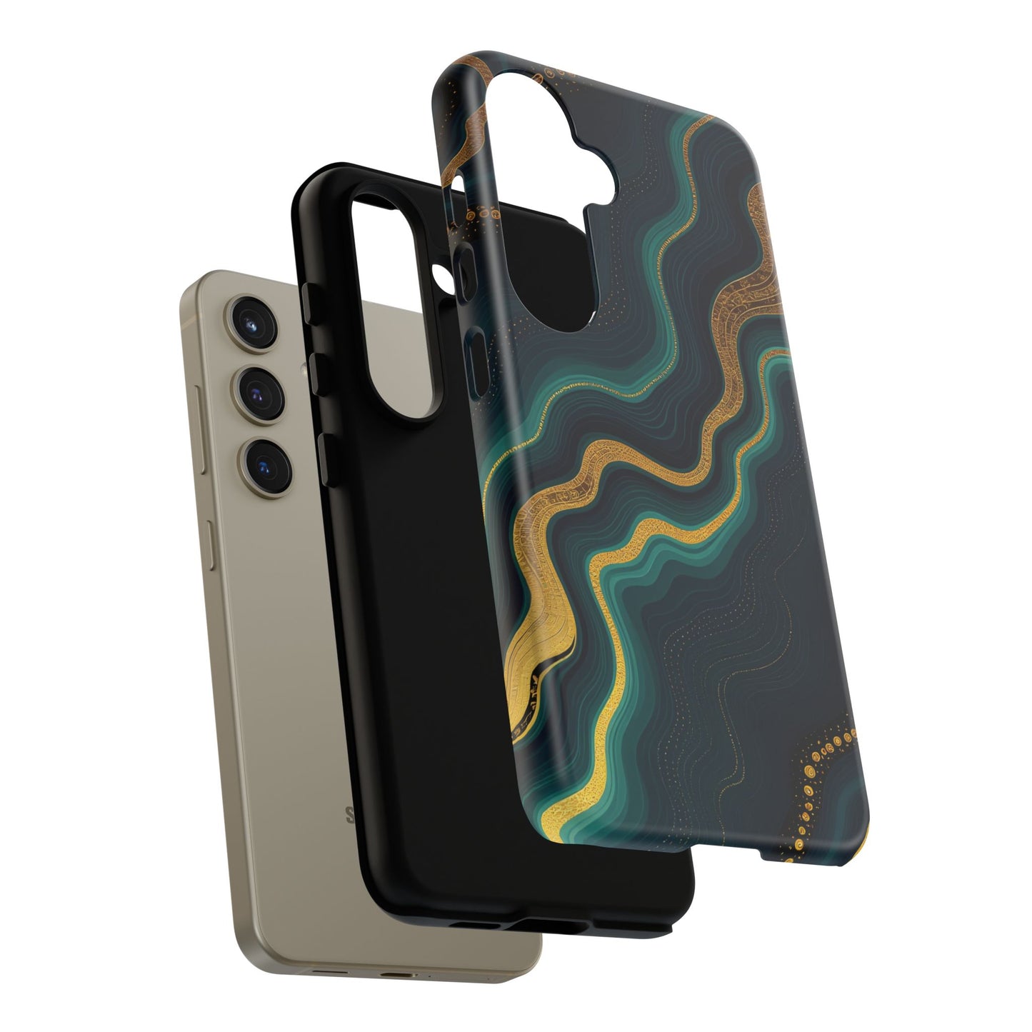 Elegant Phone Case, Geode Phone Protector, Stylish Protective Cover, Unique Gift for Him, Trendy Tech Accessory