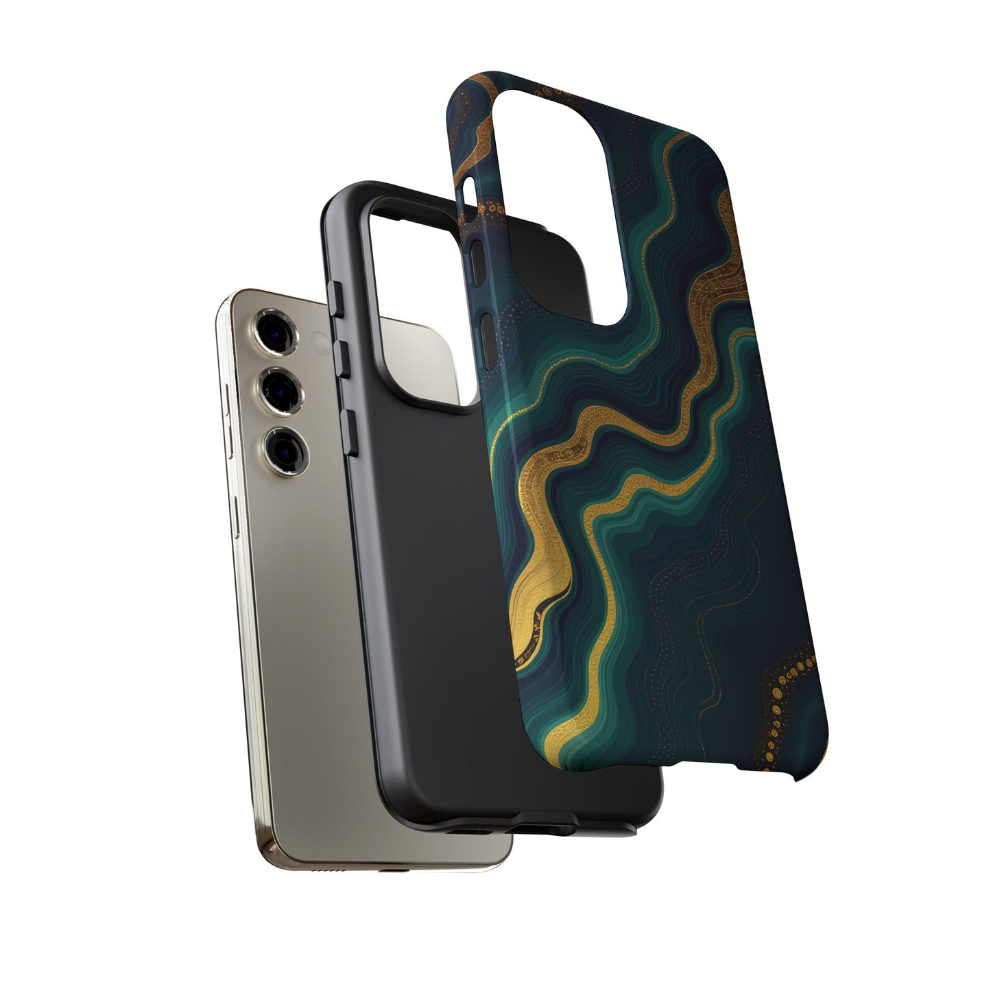 Elegant Phone Case, Geode Phone Protector, Stylish Protective Cover, Unique Gift for Him, Trendy Tech Accessory