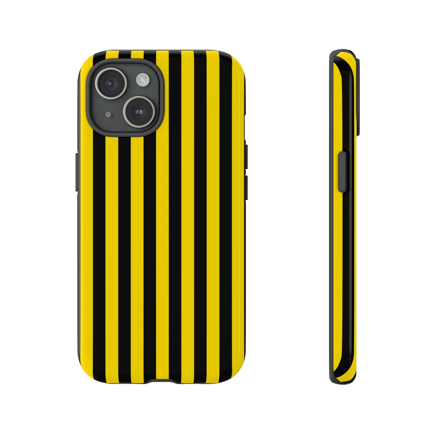 Yellow & Black Stripe Tough Case Phone Case for iPhone, Samsung, Google Mobile phones