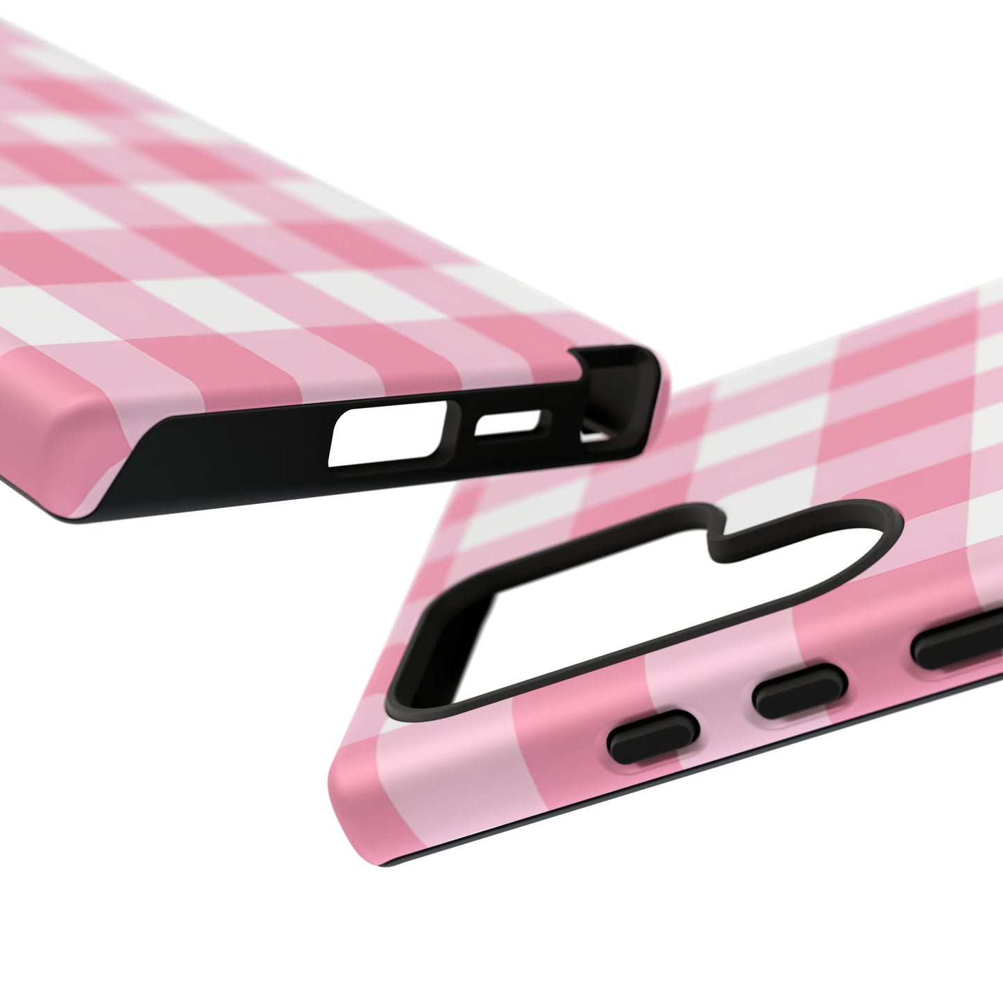 Pink Gingham Cute Phone Case Cover, for Fashion Lovers, Gift for Her, Stylish Tech Accessory, Perfect for Birthdays & Holidays