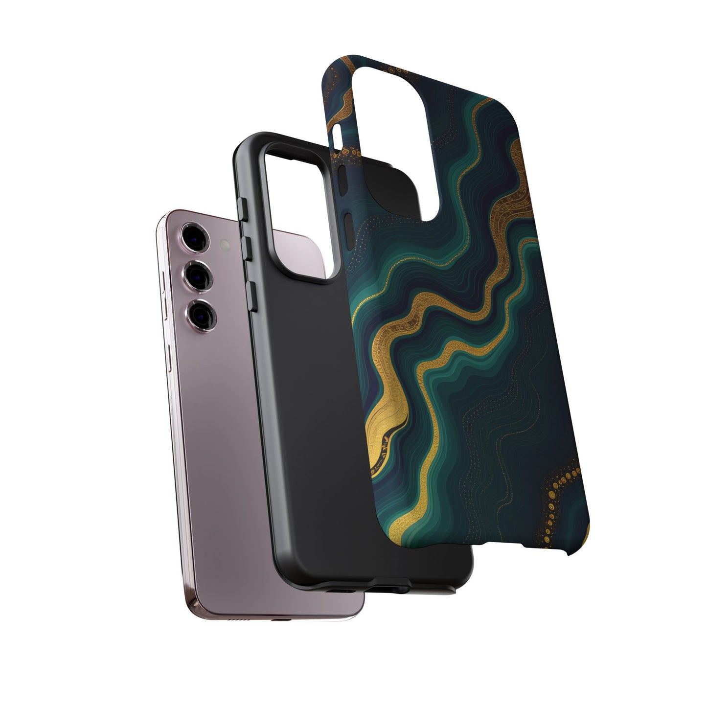 Elegant Phone Case, Geode Phone Protector, Stylish Protective Cover, Unique Gift for Him, Trendy Tech Accessory