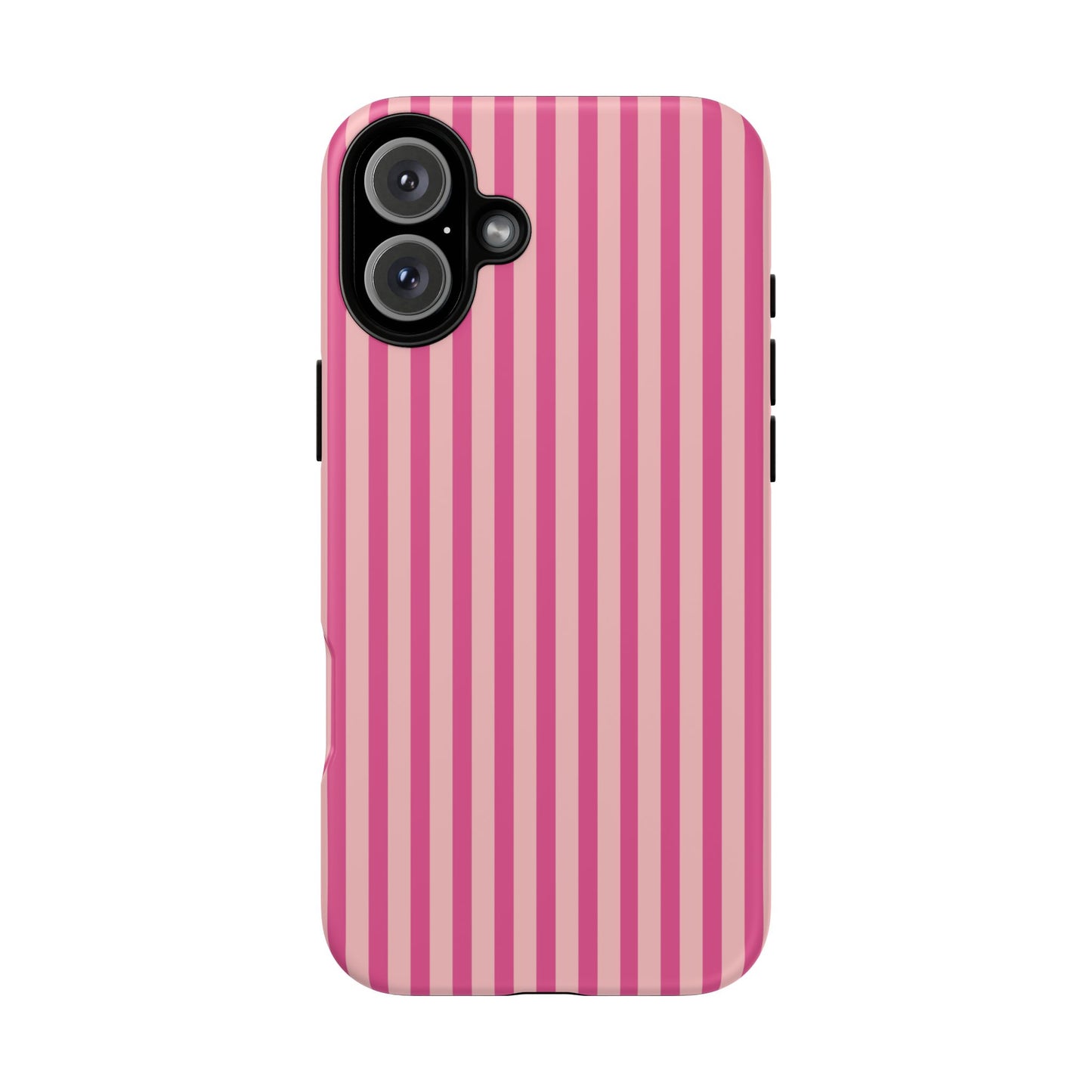 Pink Stripe Everyday Phone Case Cover, Protective Smartphone Cover, Trendy Accessories