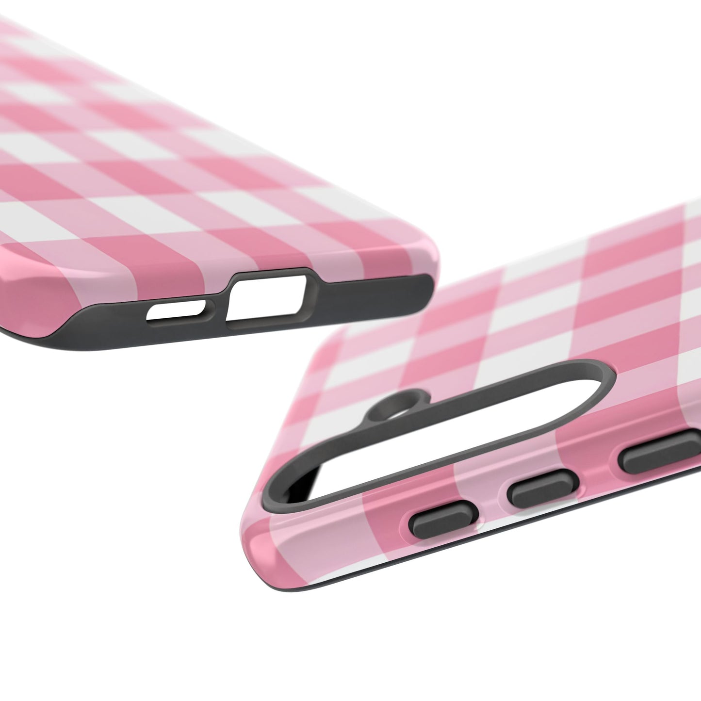 Pink Gingham Cute Phone Case Cover, for Fashion Lovers, Gift for Her, Stylish Tech Accessory, Perfect for Birthdays & Holidays