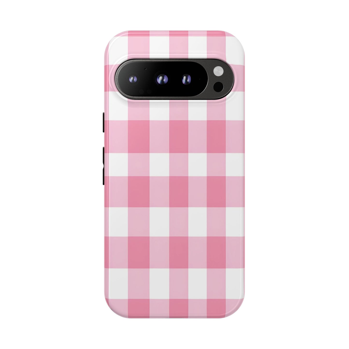 Pink Gingham Cute Phone Case Cover, for Fashion Lovers, Gift for Her, Stylish Tech Accessory, Perfect for Birthdays & Holidays