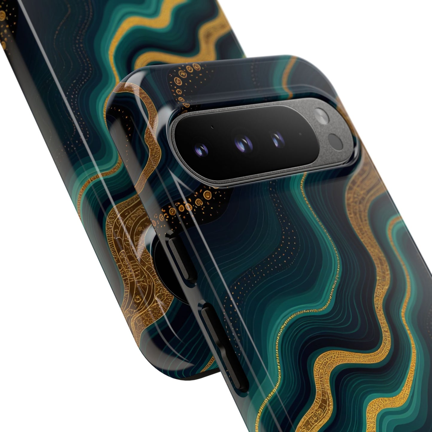 Elegant Phone Case, Geode Phone Protector, Stylish Protective Cover, Unique Gift for Him, Trendy Tech Accessory