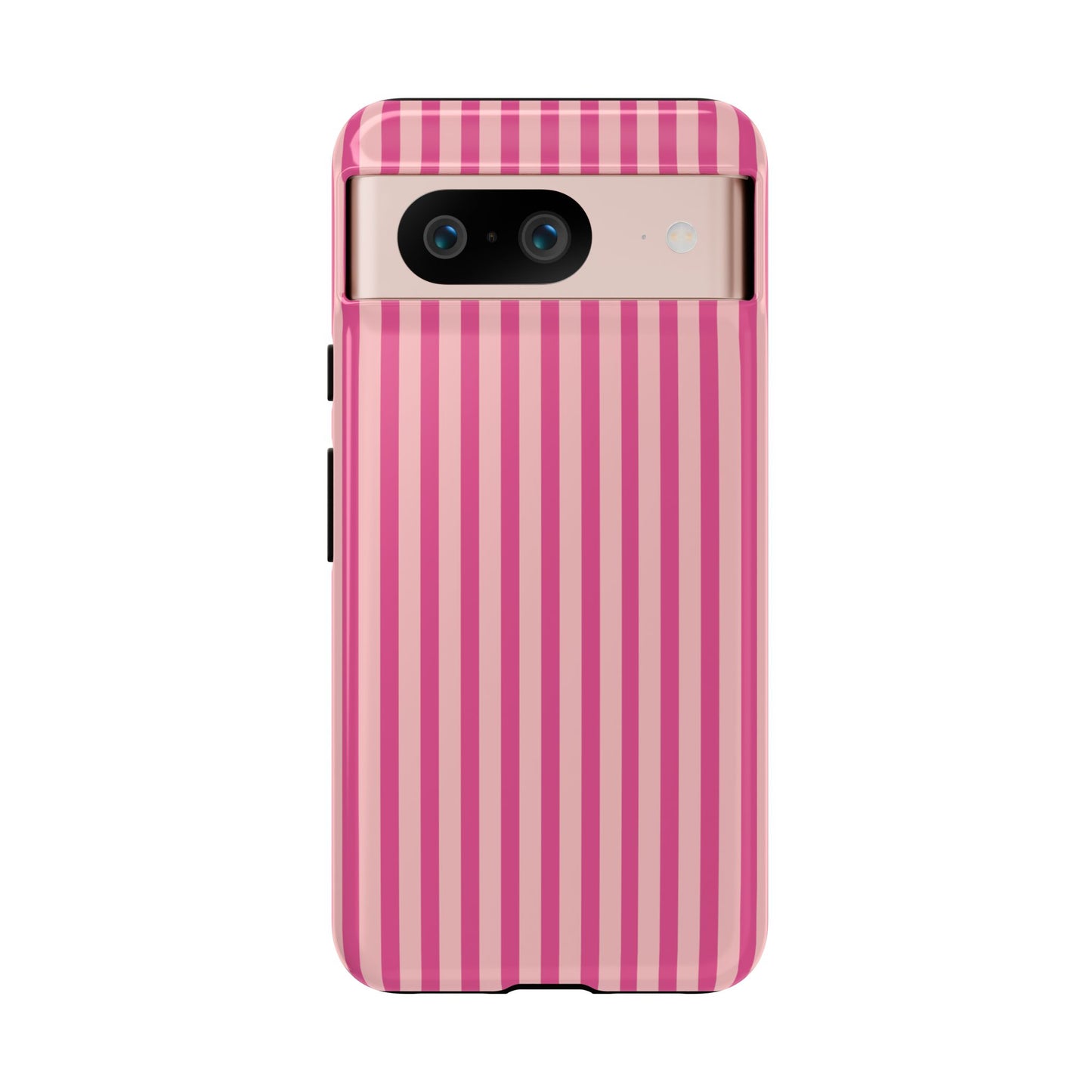 Pink Stripe Everyday Phone Case Cover, Protective Smartphone Cover, Trendy Accessories
