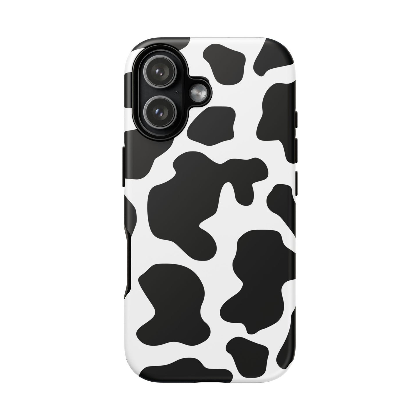 Black Cow Print Phone Case Cover for iPhone, Samsung, Google Phones