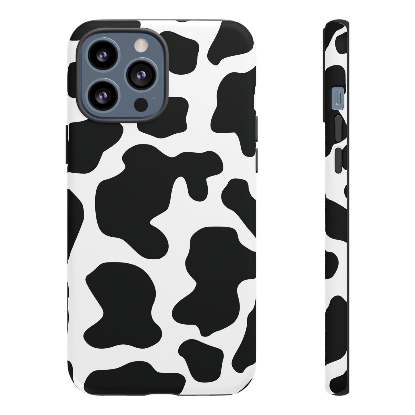 Black Cow Print Phone Case Cover for iPhone, Samsung, Google Phones