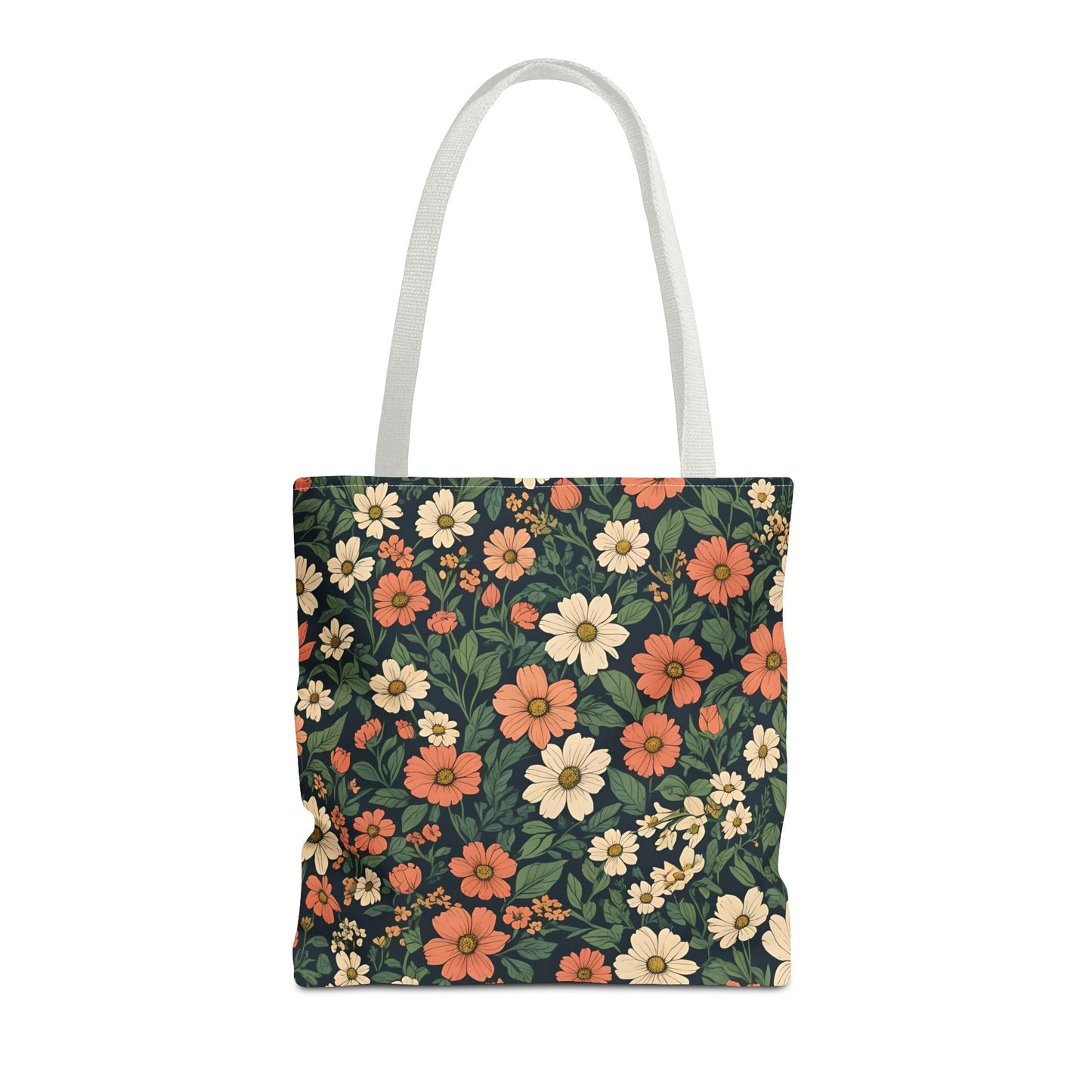 Tote Bag Floral Design Shopping Carry Travel Bag