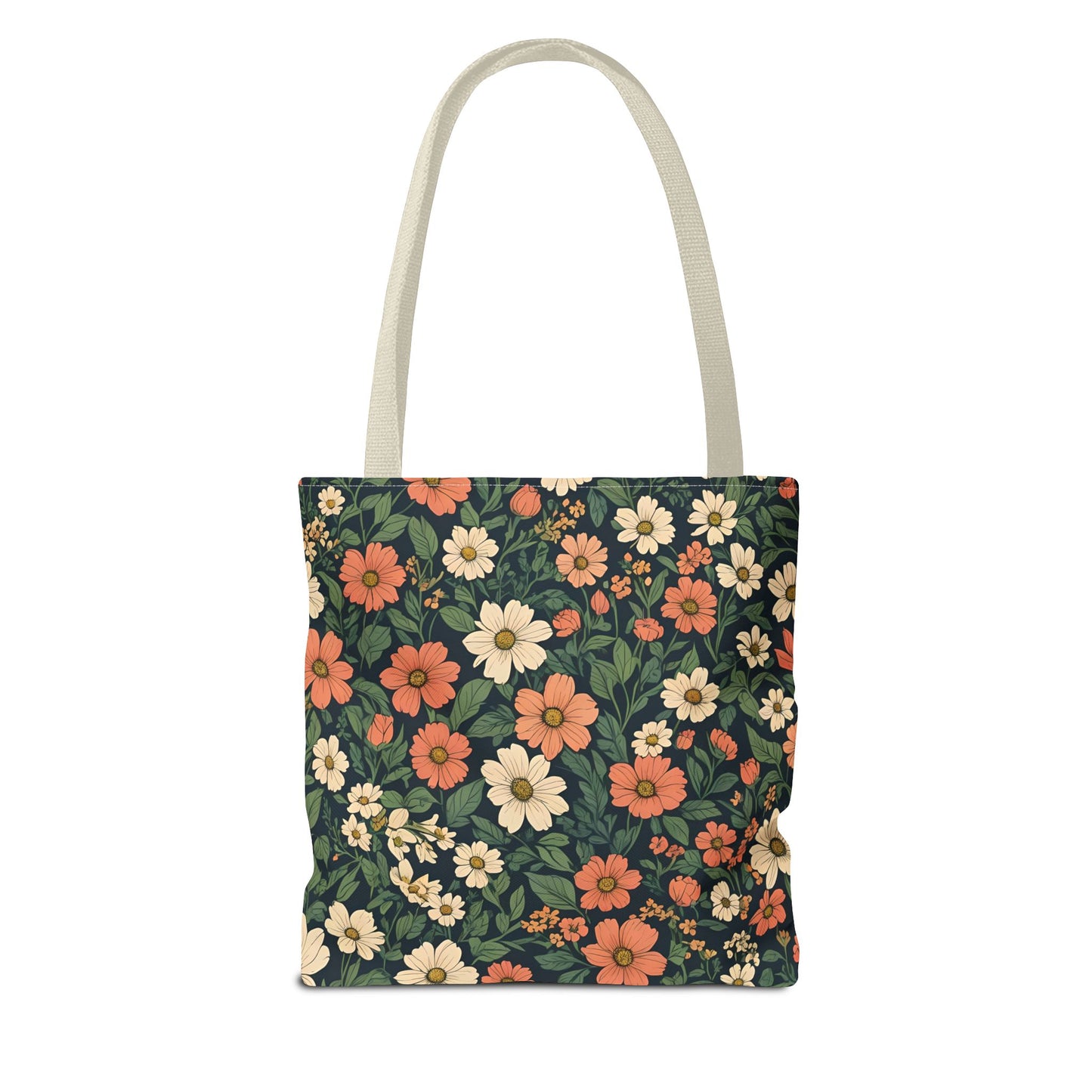 Tote Bag Floral Design Shopping Carry Travel Bag