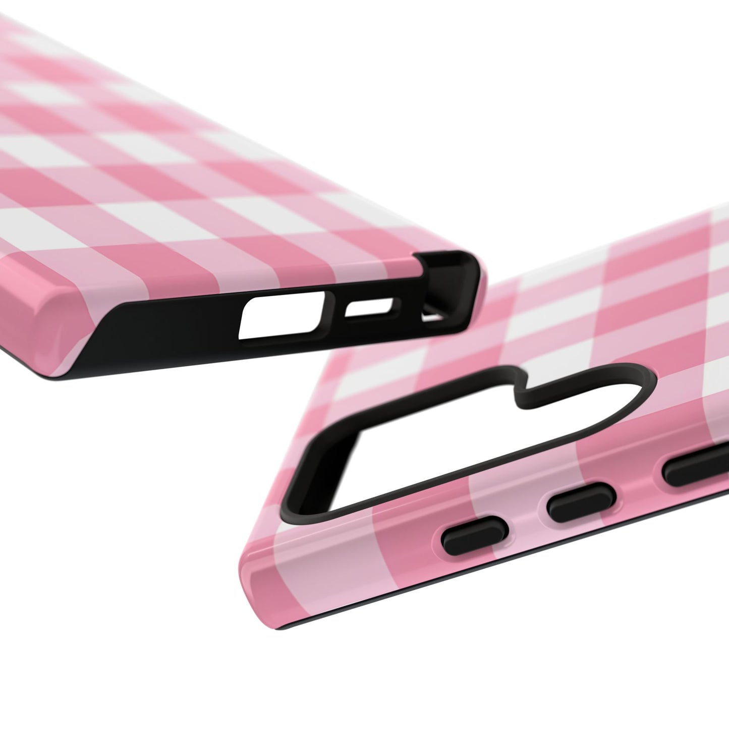 Pink Gingham Cute Phone Case Cover, for Fashion Lovers, Gift for Her, Stylish Tech Accessory, Perfect for Birthdays & Holidays
