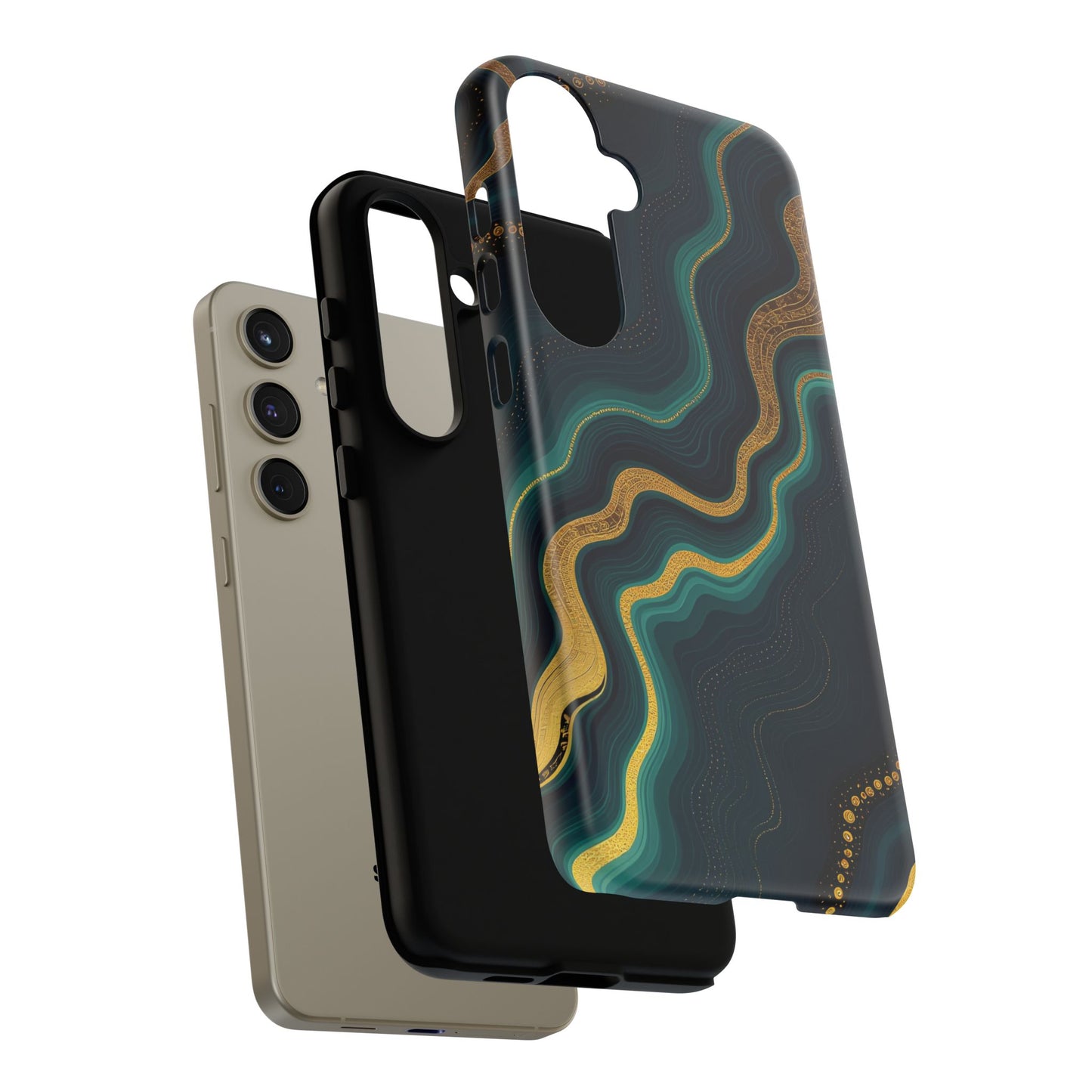 Elegant Phone Case, Geode Phone Protector, Stylish Protective Cover, Unique Gift for Him, Trendy Tech Accessory