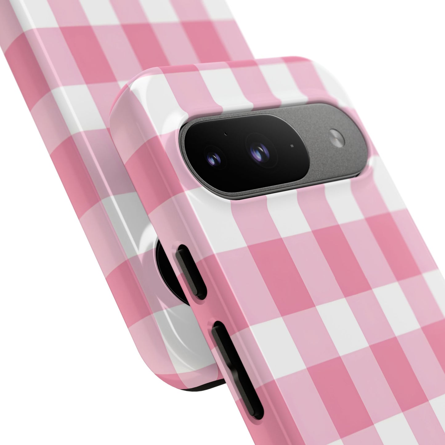 Pink Gingham Cute Phone Case Cover, for Fashion Lovers, Gift for Her, Stylish Tech Accessory, Perfect for Birthdays & Holidays