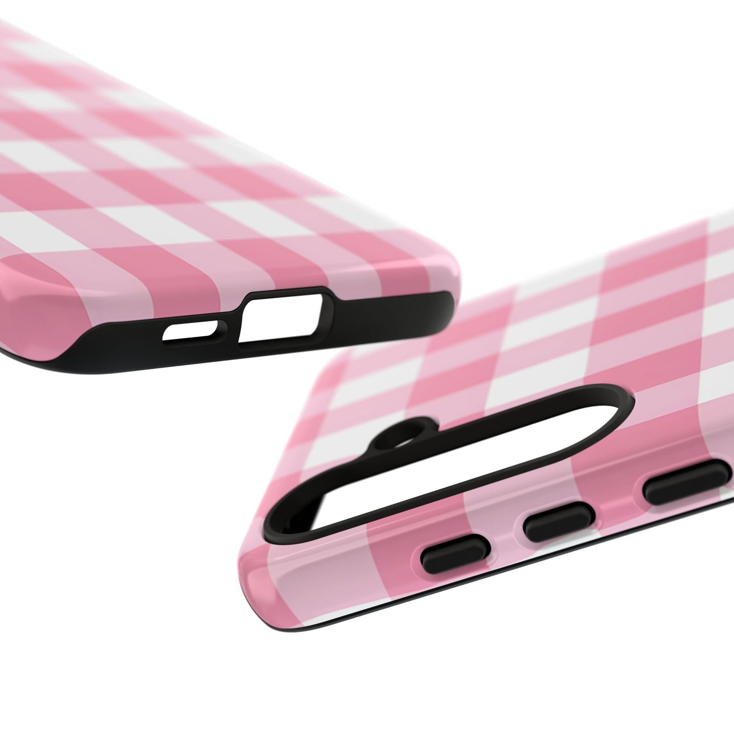 Pink Gingham Cute Phone Case Cover, for Fashion Lovers, Gift for Her, Stylish Tech Accessory, Perfect for Birthdays & Holidays