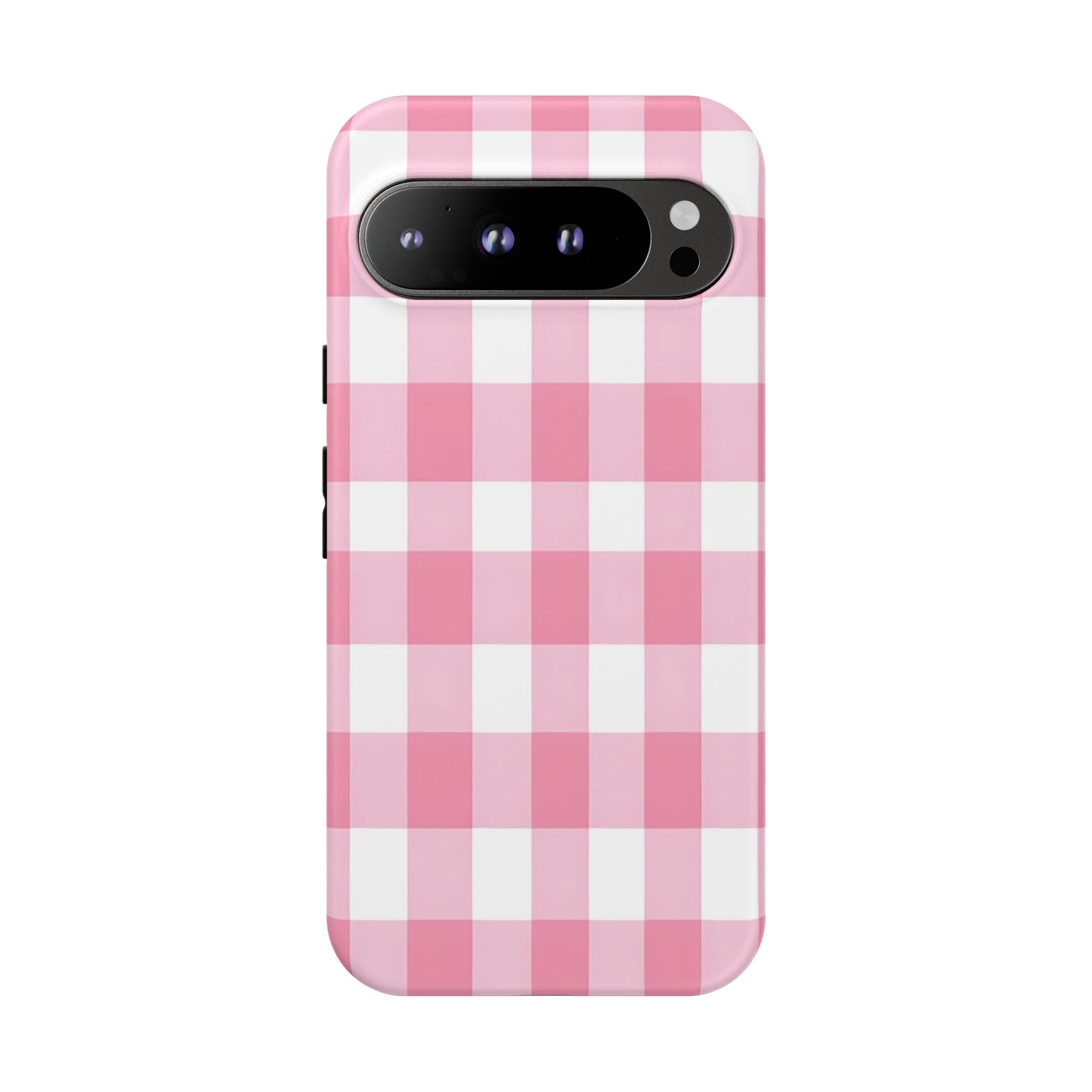 Pink Gingham Cute Phone Case Cover, for Fashion Lovers, Gift for Her, Stylish Tech Accessory, Perfect for Birthdays & Holidays
