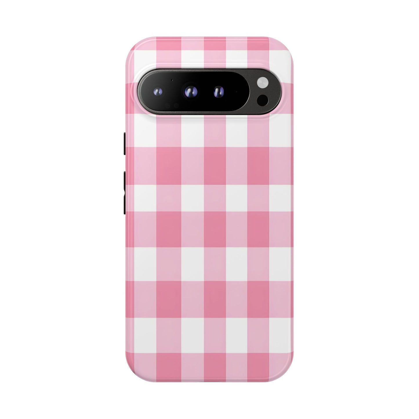 Pink Gingham Cute Phone Case Cover, for Fashion Lovers, Gift for Her, Stylish Tech Accessory, Perfect for Birthdays & Holidays