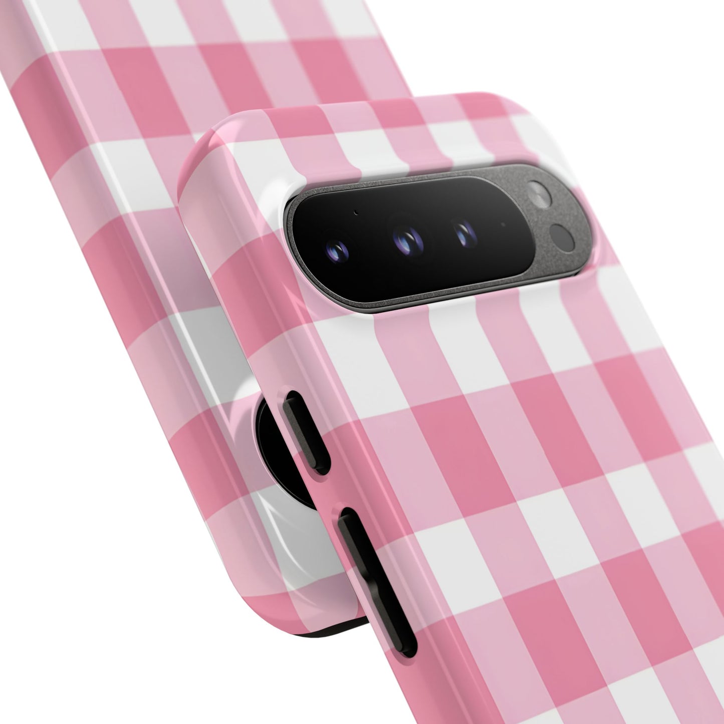 Pink Gingham Cute Phone Case Cover, for Fashion Lovers, Gift for Her, Stylish Tech Accessory, Perfect for Birthdays & Holidays