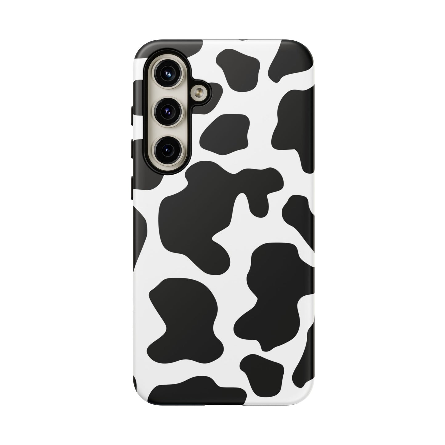 Black Cow Print Phone Case Cover for iPhone, Samsung, Google Phones