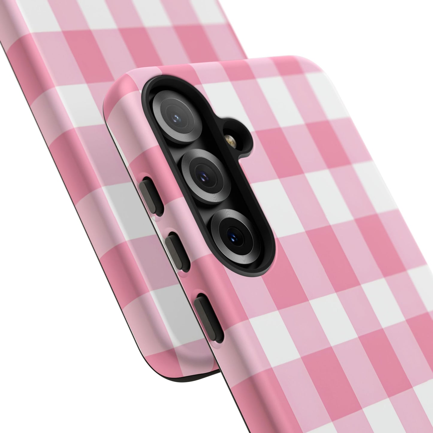 Pink Gingham Cute Phone Case Cover, for Fashion Lovers, Gift for Her, Stylish Tech Accessory, Perfect for Birthdays & Holidays
