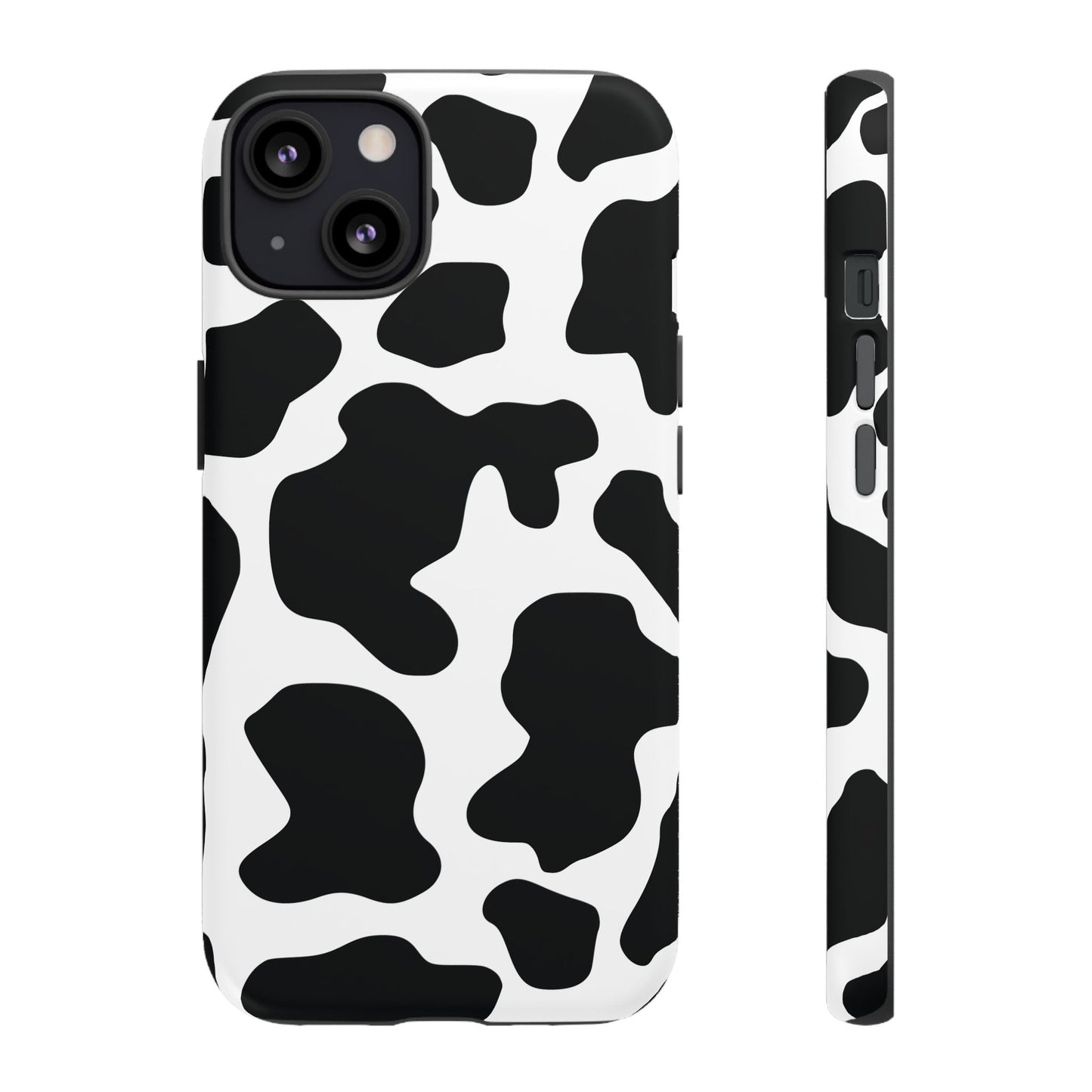Black Cow Print Phone Case Cover for iPhone, Samsung, Google Phones