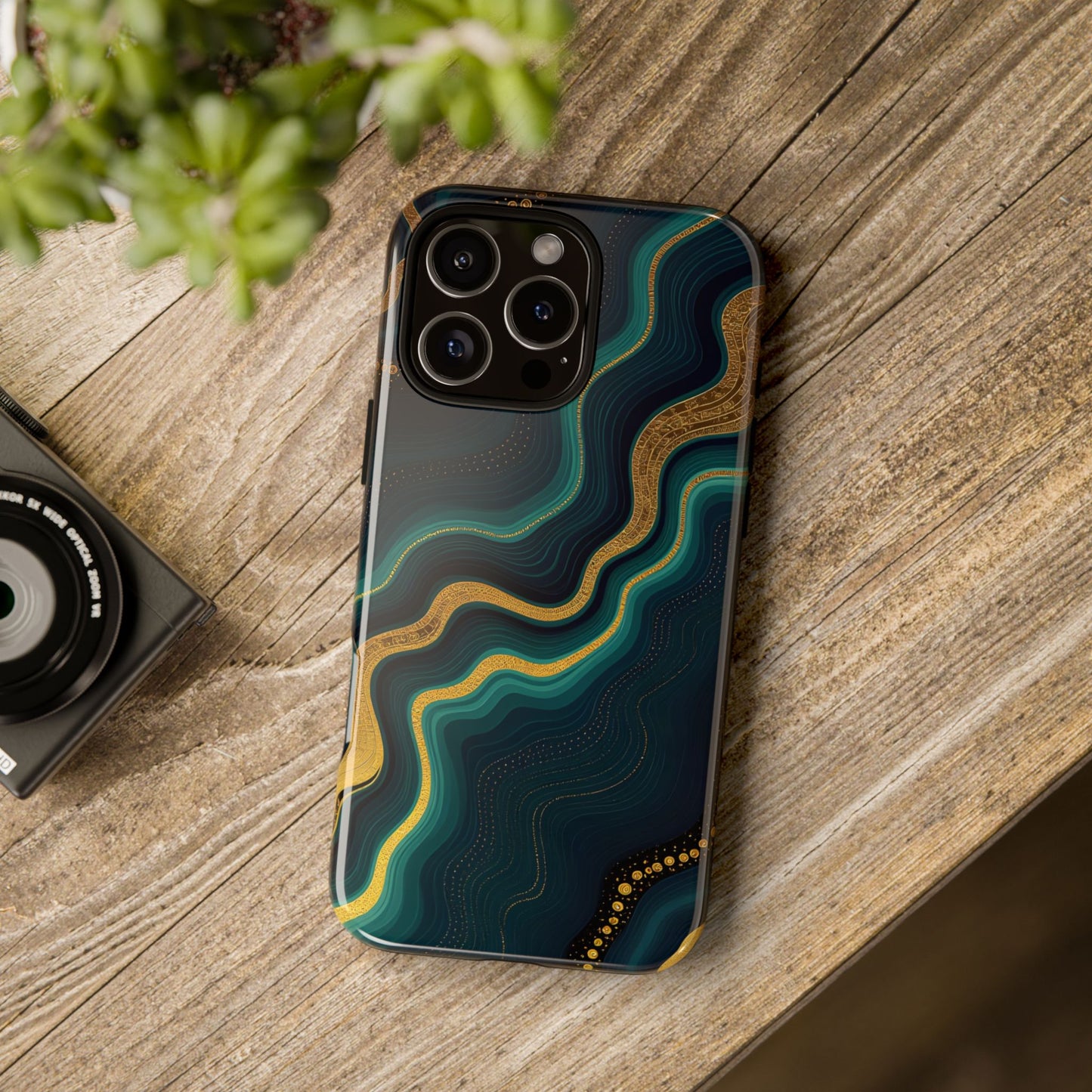 Elegant Phone Case, Geode Phone Protector, Stylish Protective Cover, Unique Gift for Him, Trendy Tech Accessory